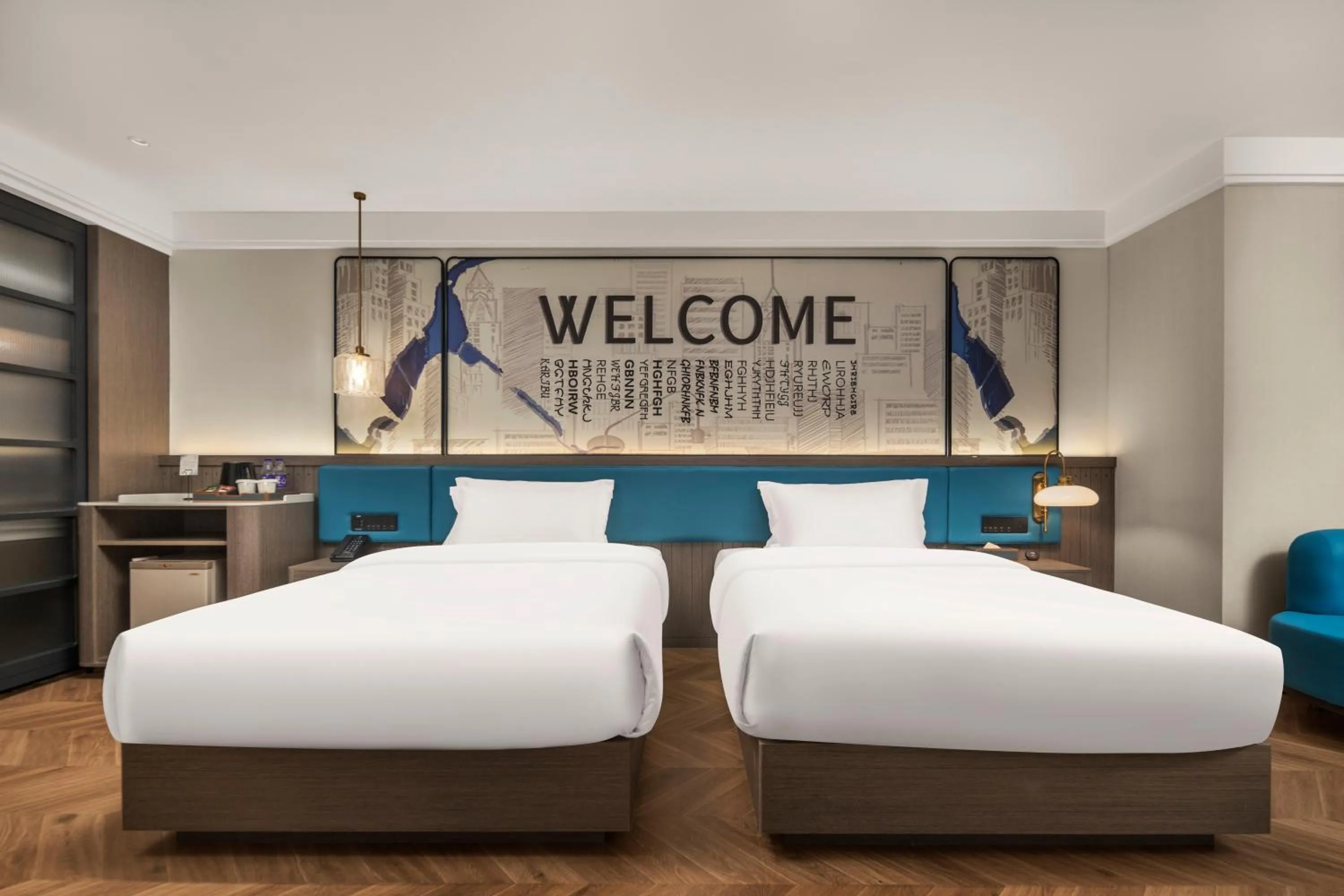 Bed in Mehood Hotel Huangshan High-Speed North Station