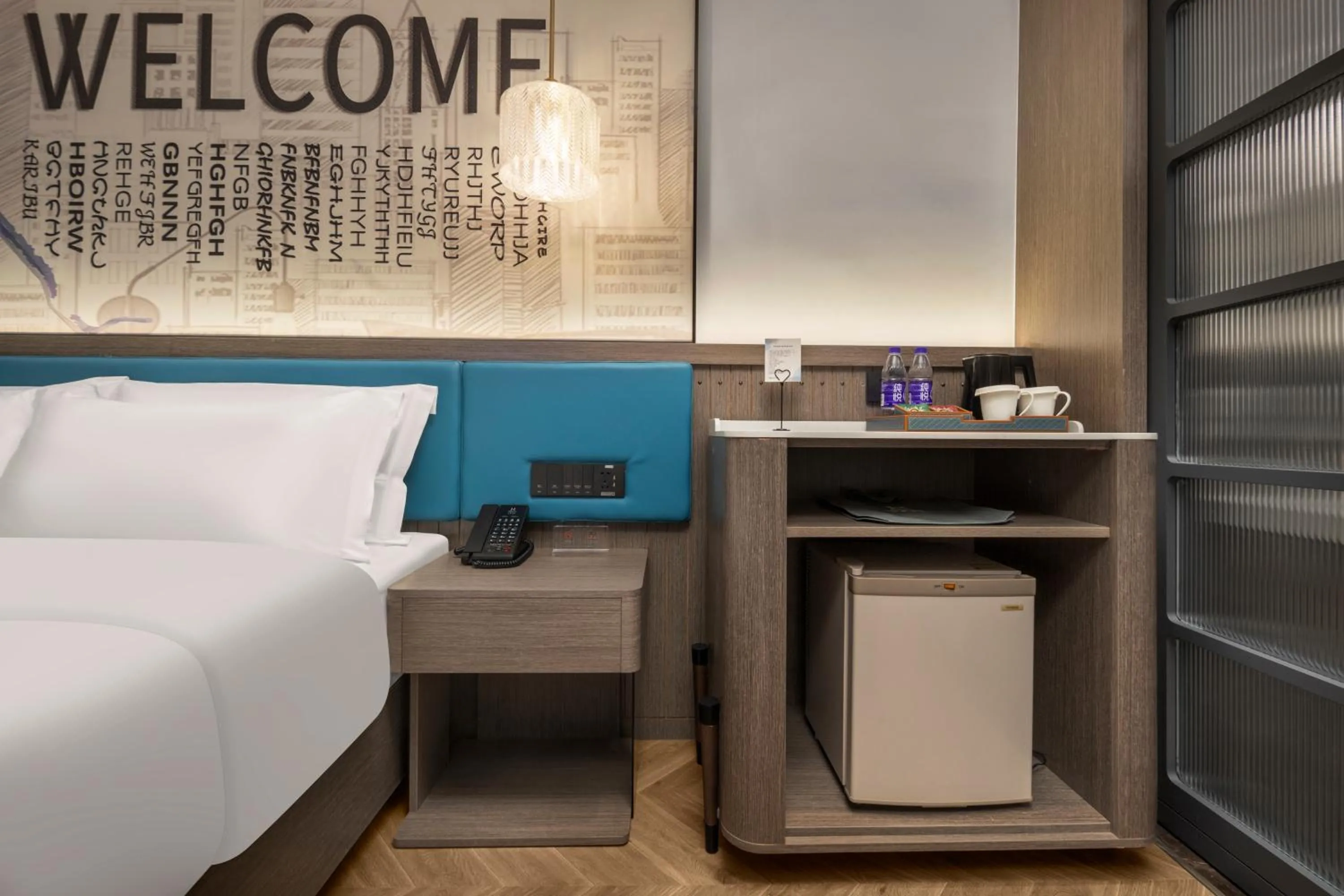 Bed in Mehood Hotel Huangshan High-Speed North Station