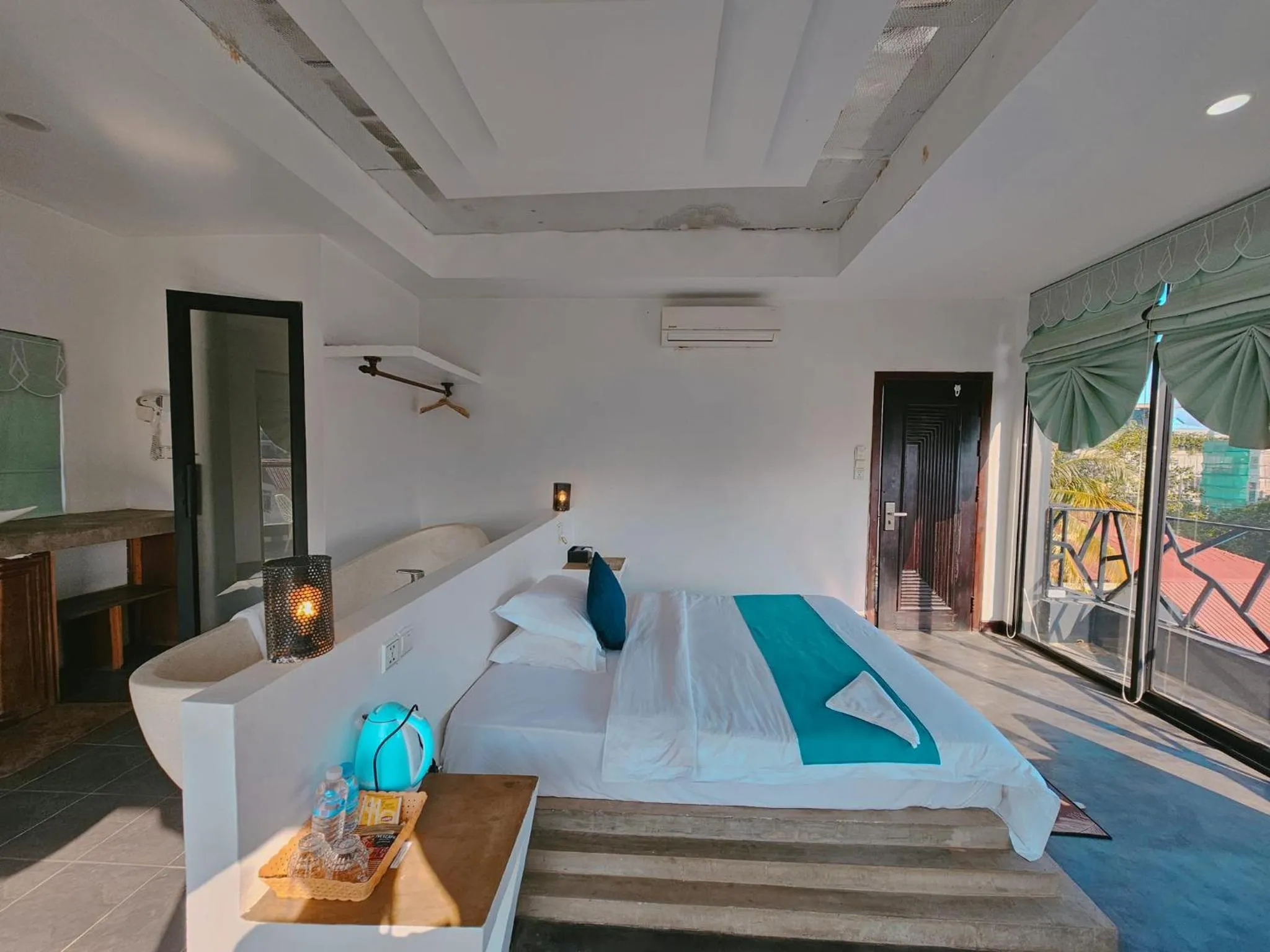 Bed in Angkor Sand Hotel