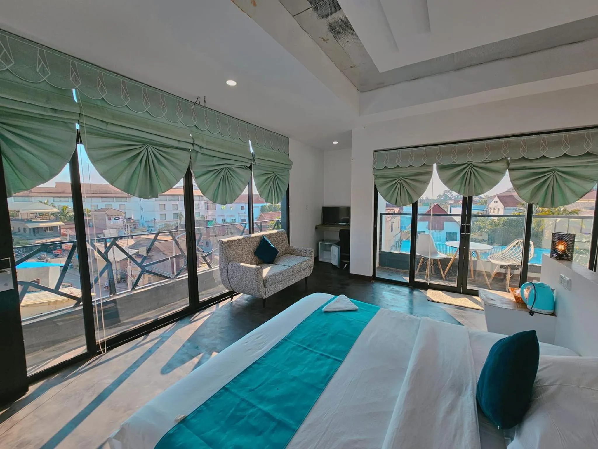 Bed in Angkor Sand Hotel