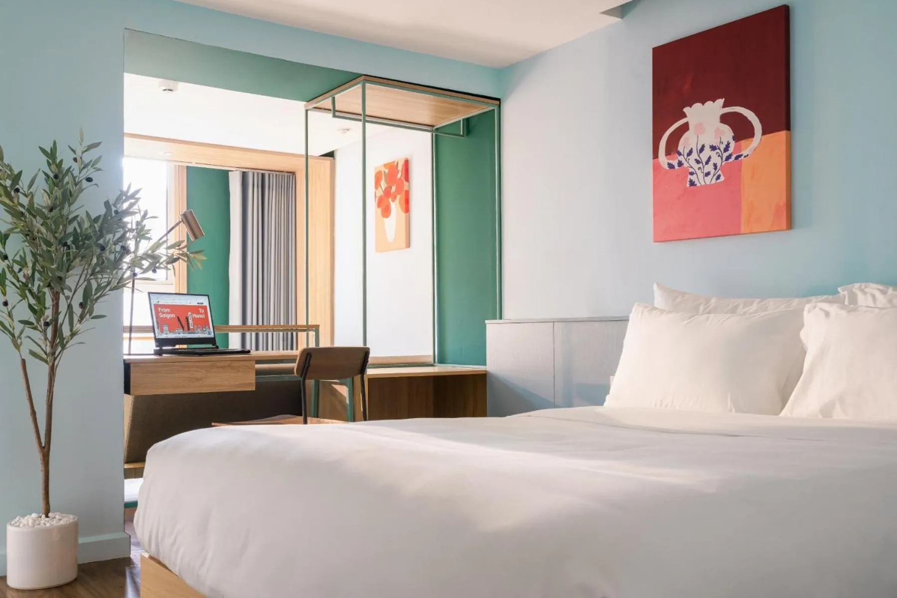 Bed in M Village Hotel Hồ Gươm