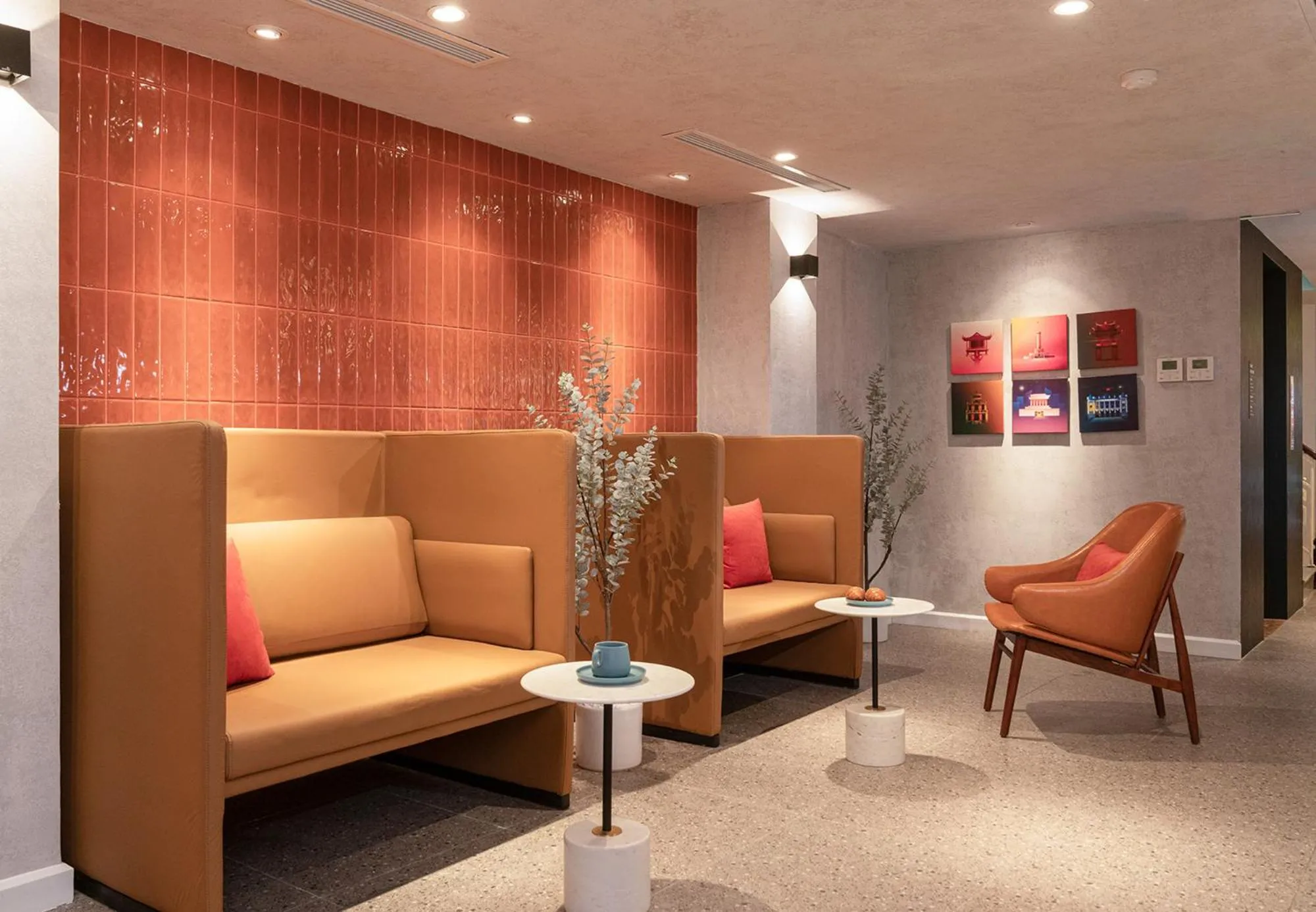 Seating area in M Village Hotel Hồ Gươm