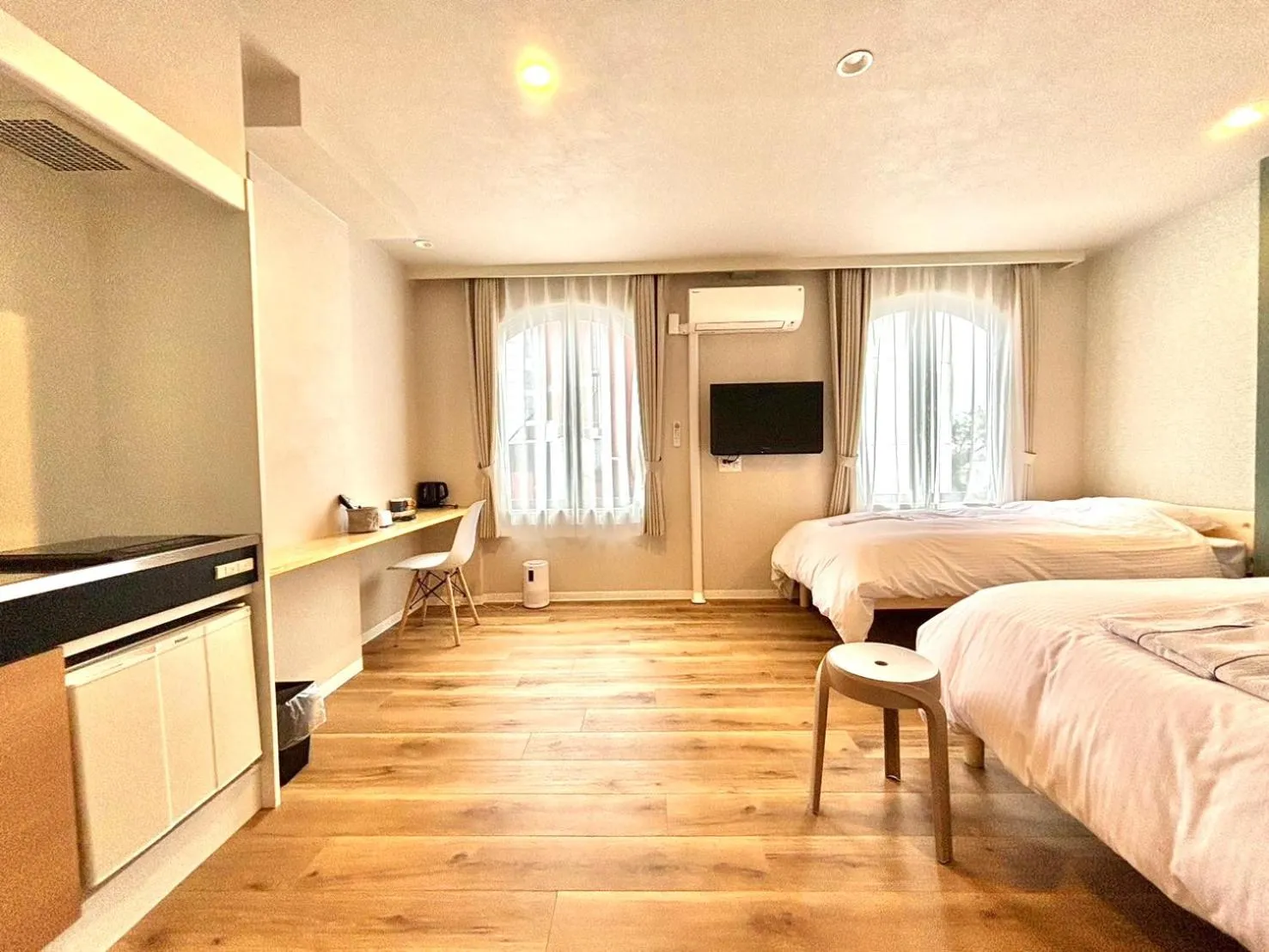 Bed in Beppu onsen Resort Stay Spa Tsurumi