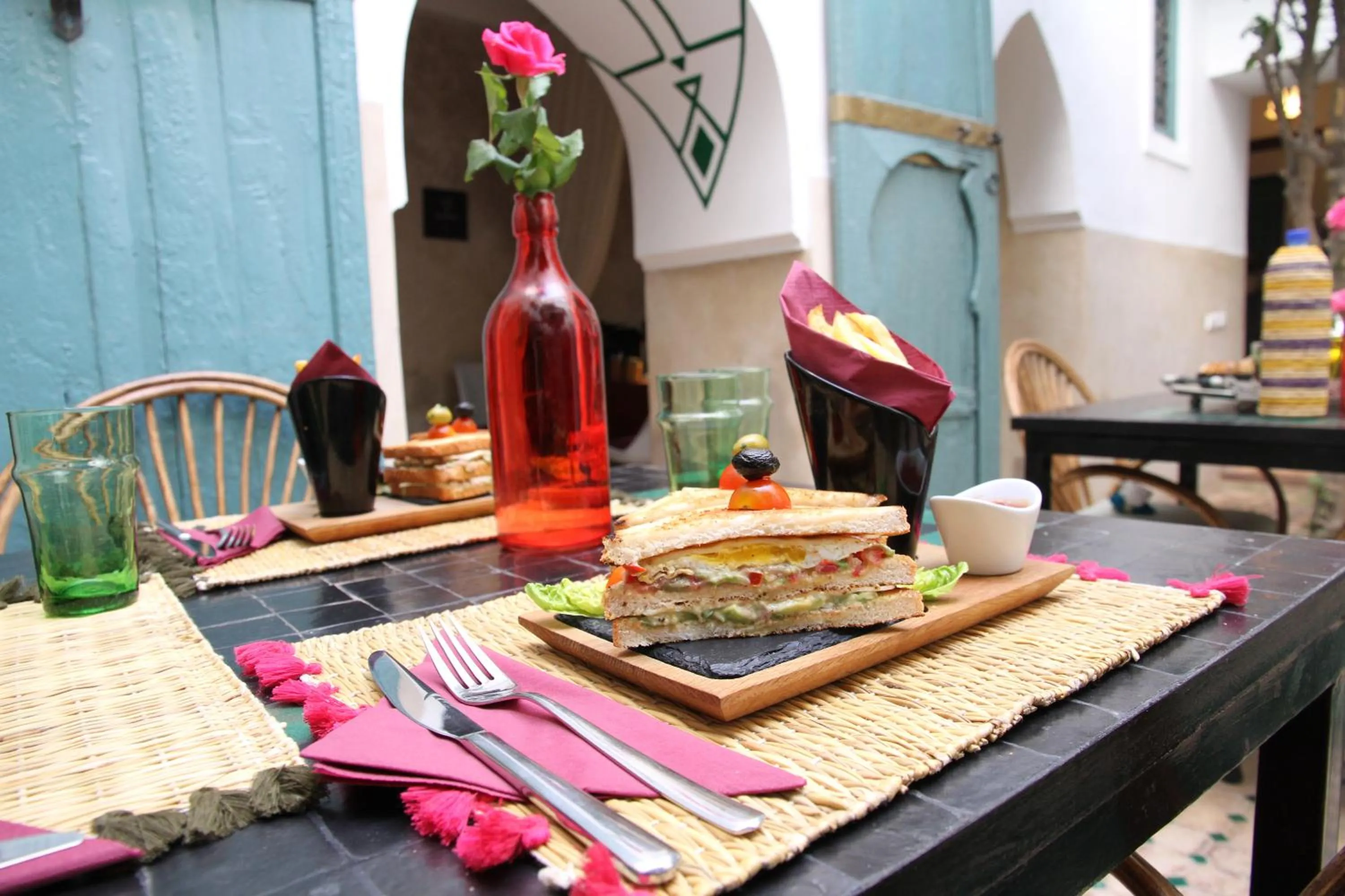 Food close-up in Riad 11 Zitoune