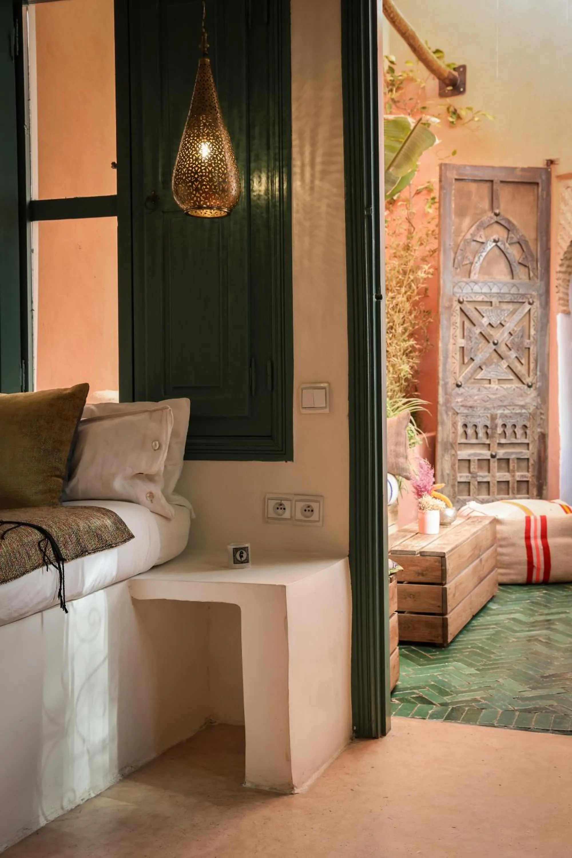 Balcony/Terrace, Bed in Riad 11 Zitoune