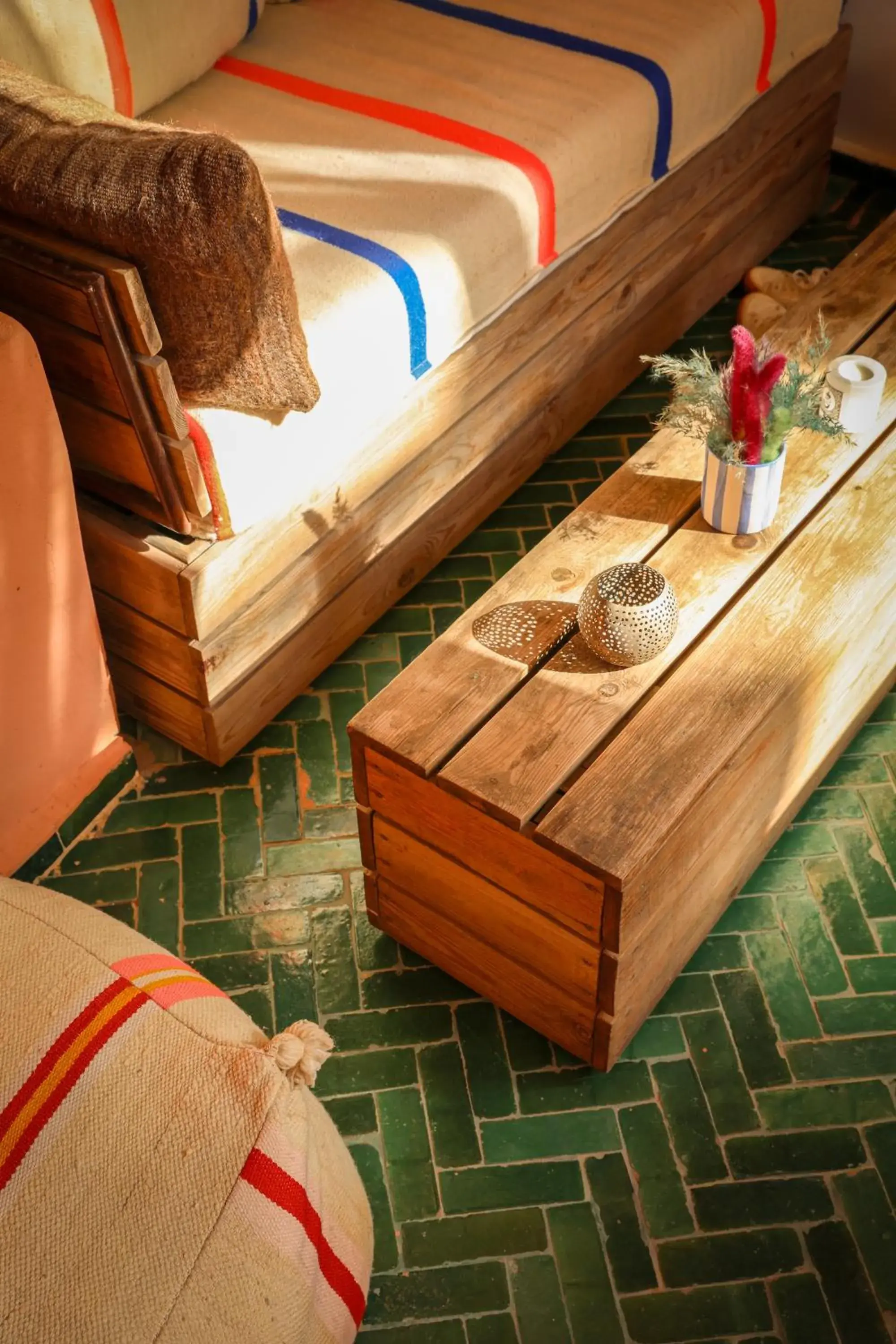 Balcony/Terrace, Bed in Riad 11 Zitoune Balcony/Terrace, Bed in Riad 11 Zitoune