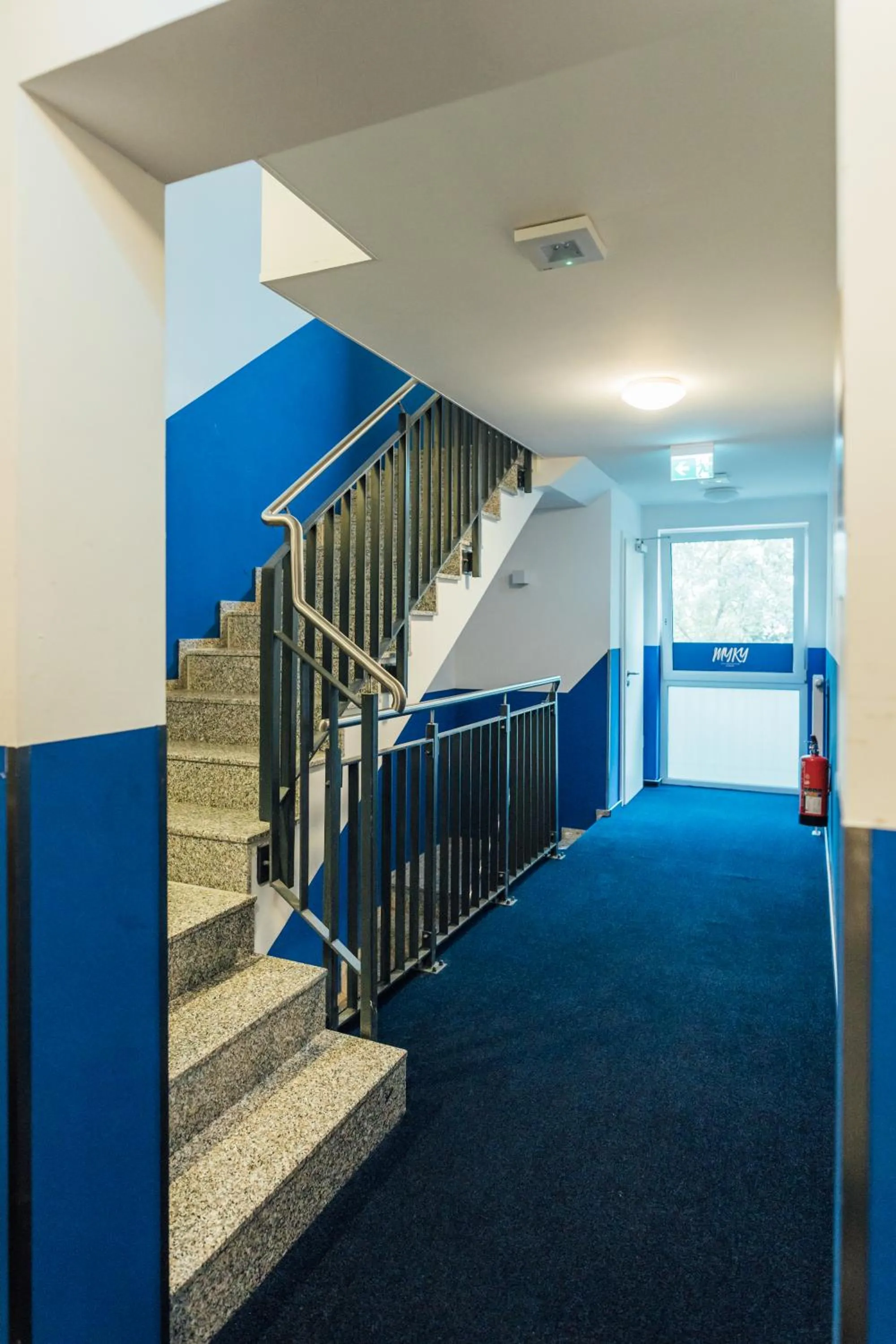 Property building in MYKY Aparthotel Harburg - Free Parking