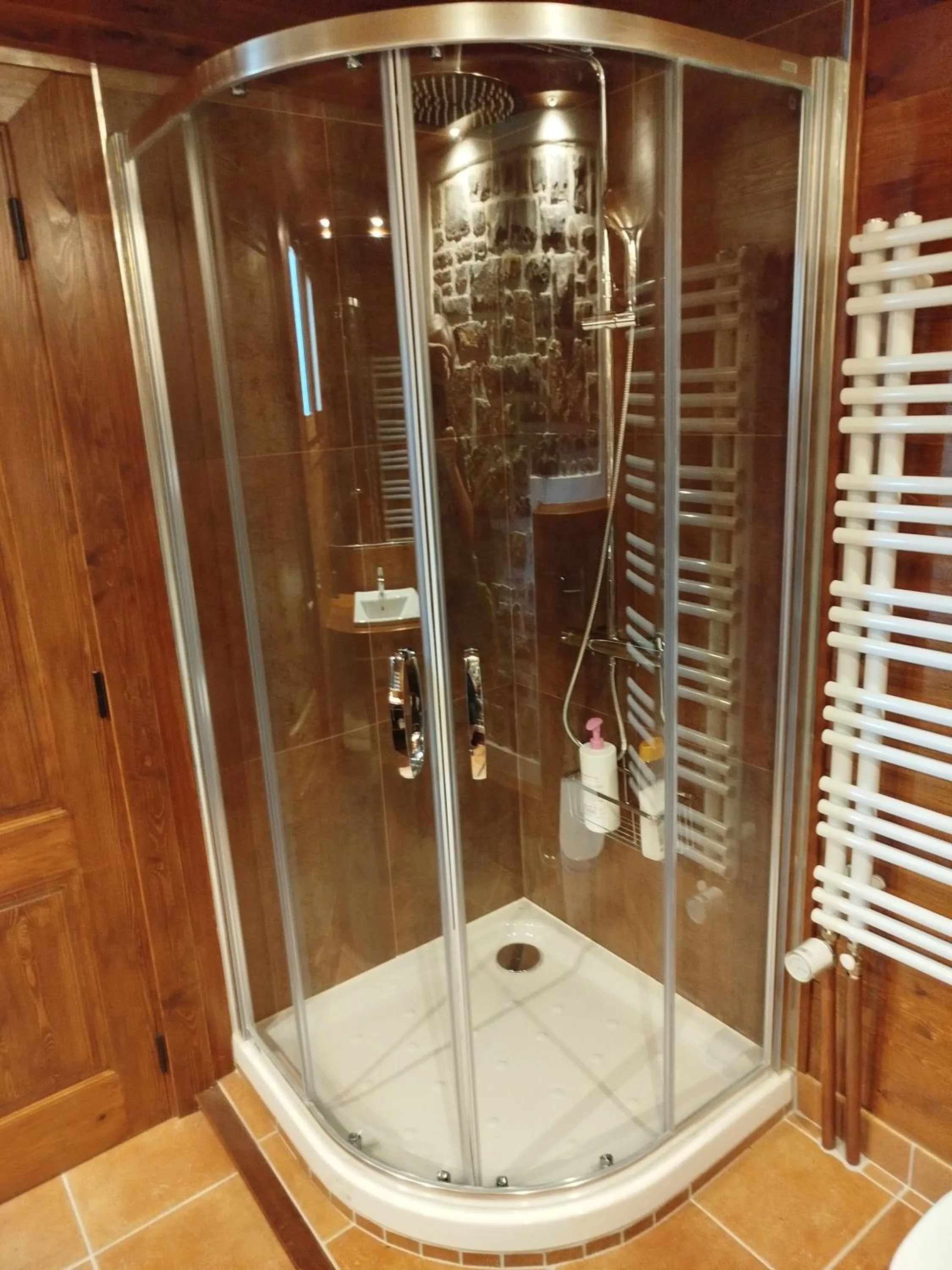 Shower in Hotel Rural El Portón de Murillo