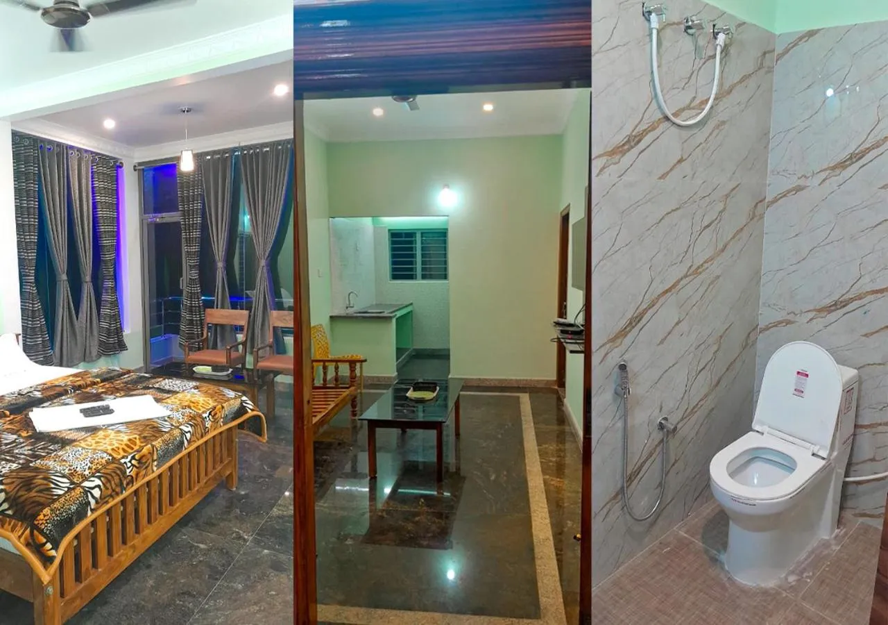 Bathroom, Bed in Yelagiri GoldHill Resort