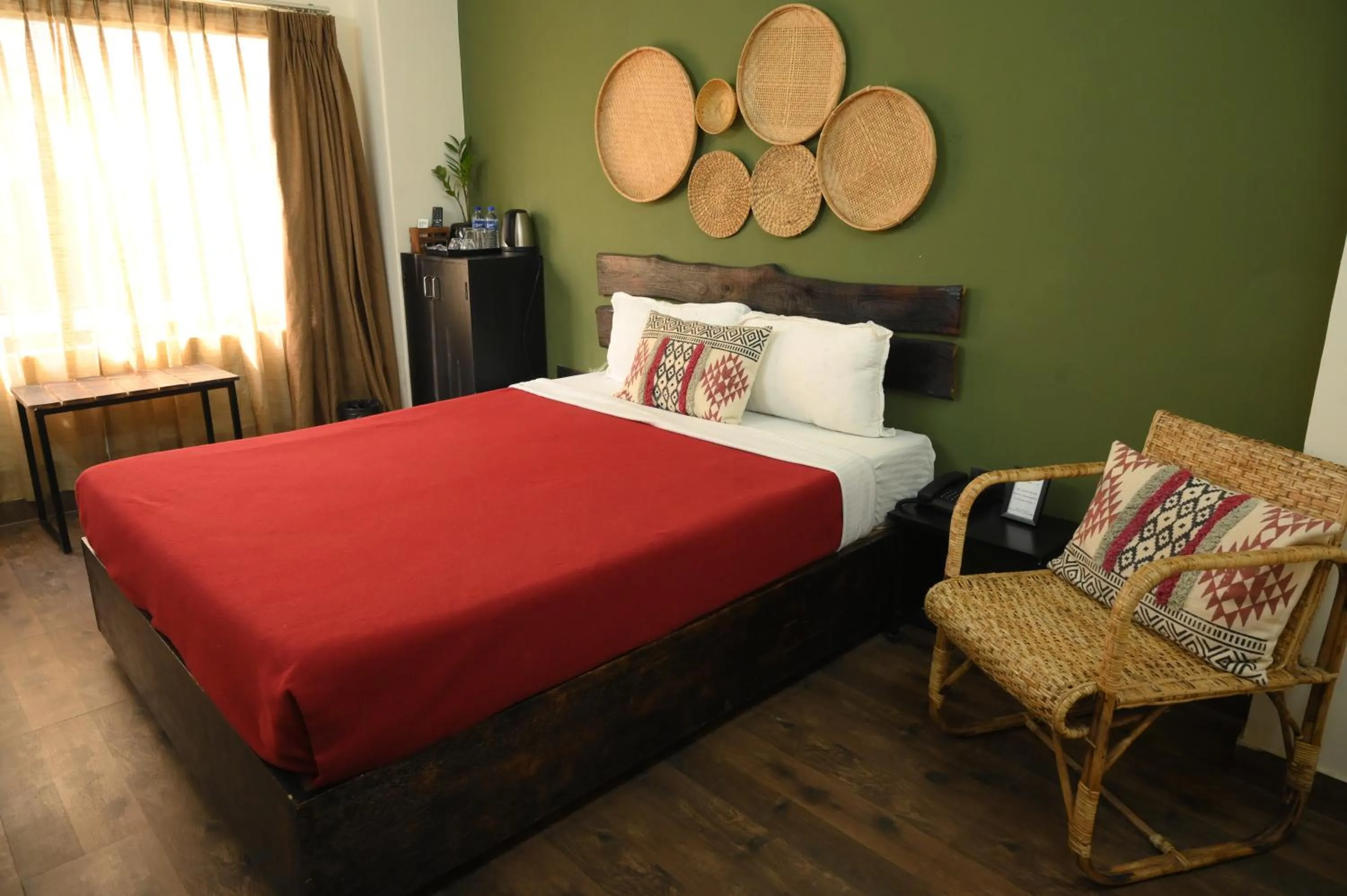 Bed in Peepal Tree Inn