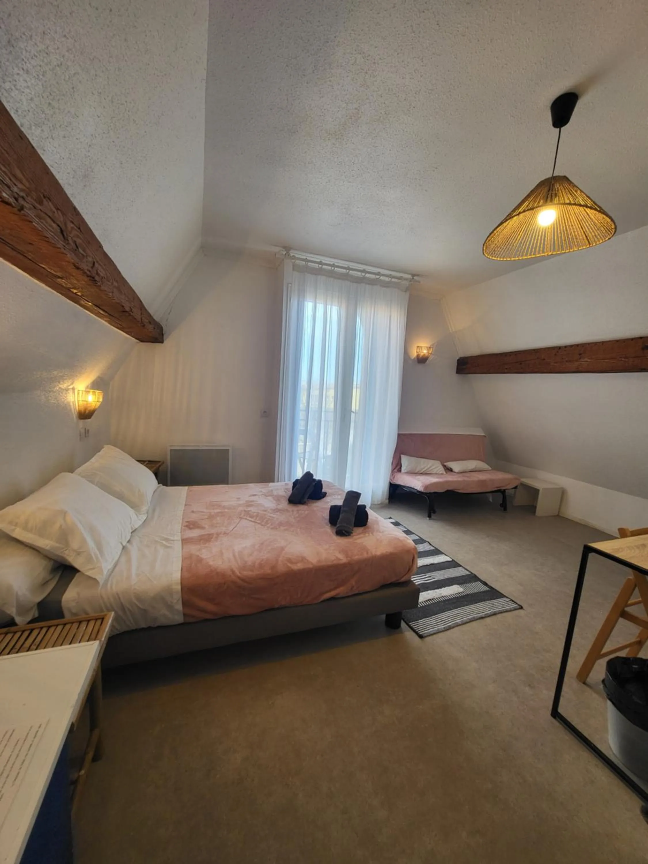 Bedroom, Bed in Hôtel Le Chalet