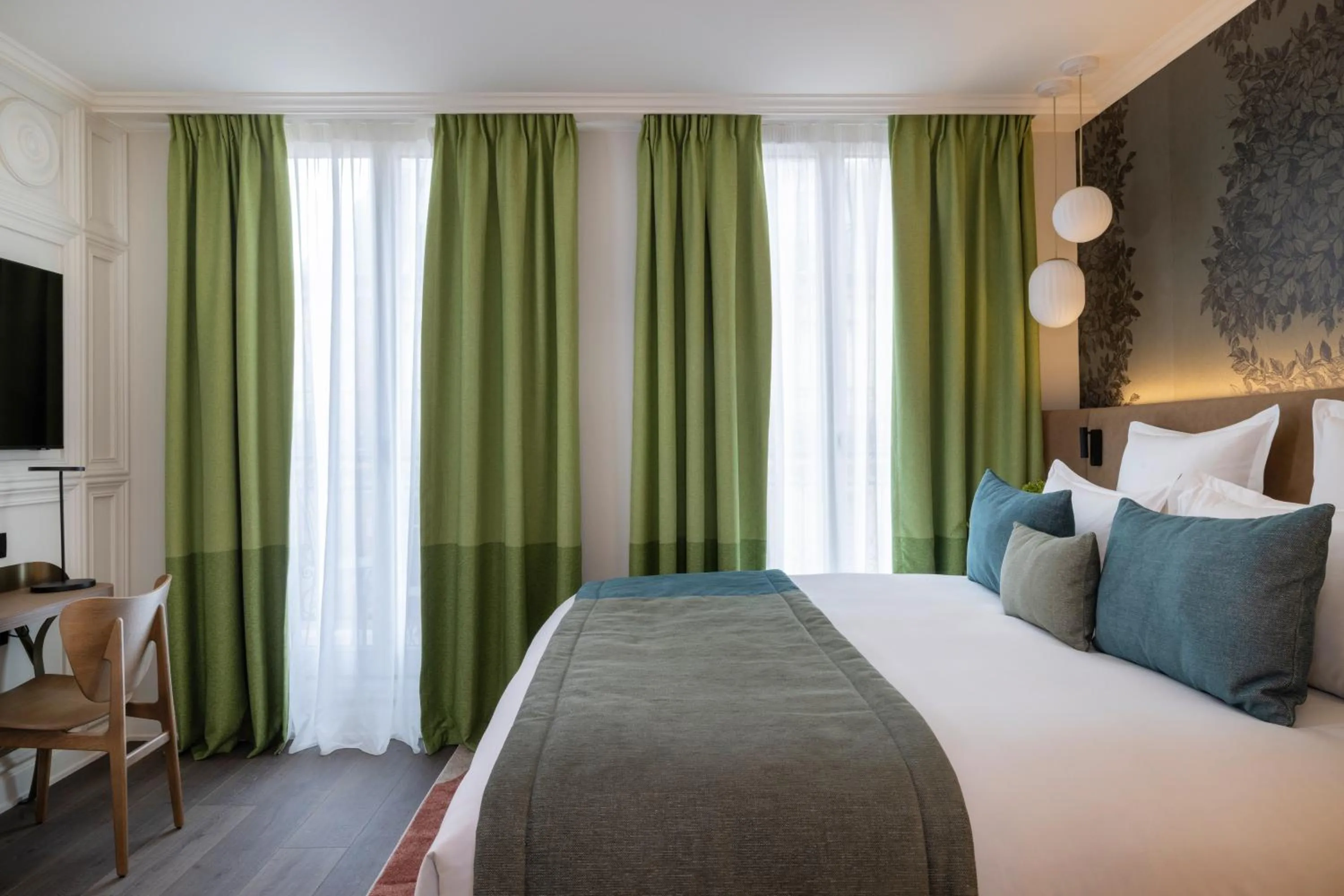 Bed in Hôtel L'Ormaie & Spa