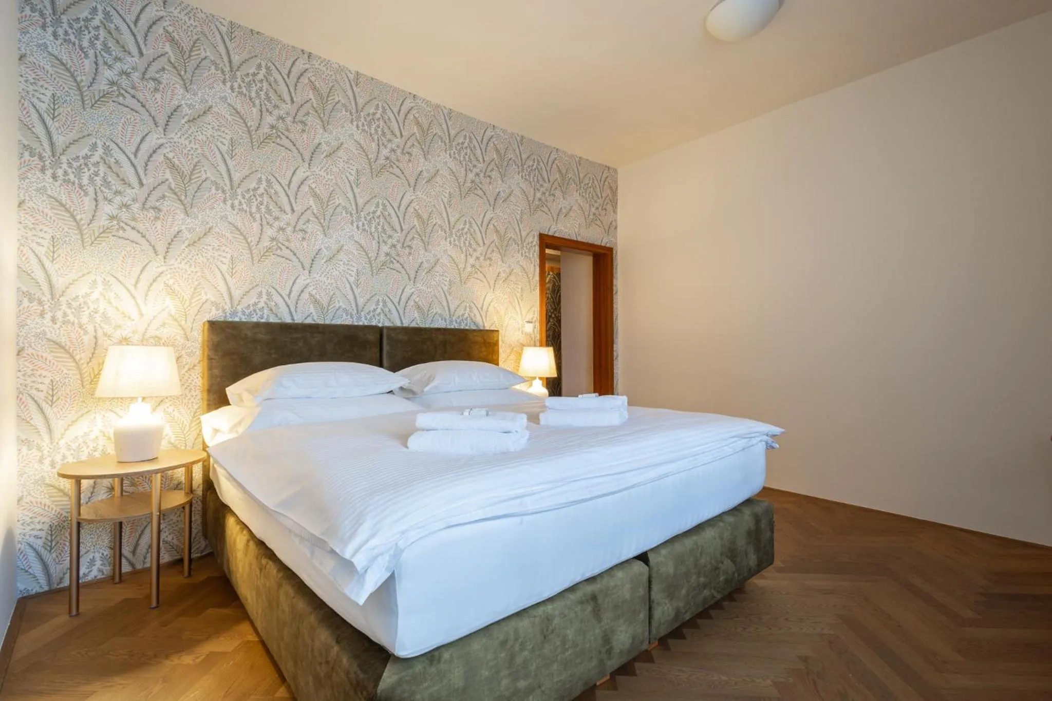 Bed in Hotel Tanzberg Mikulov