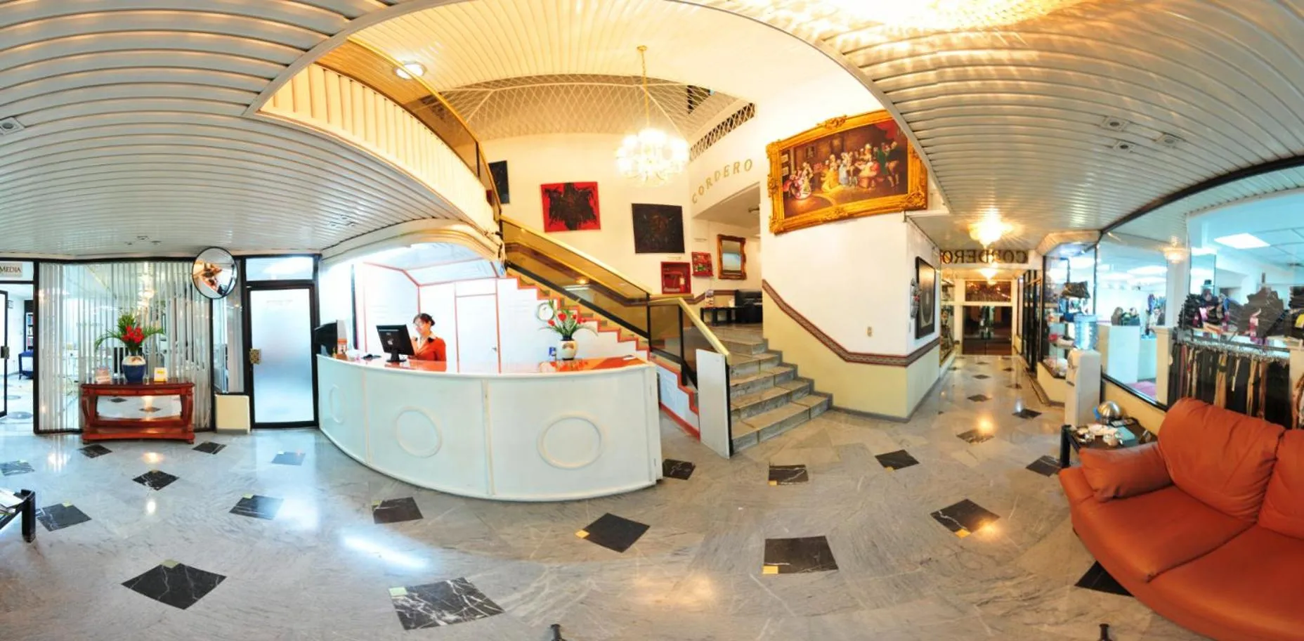 Lobby or reception in Hotel Cordero