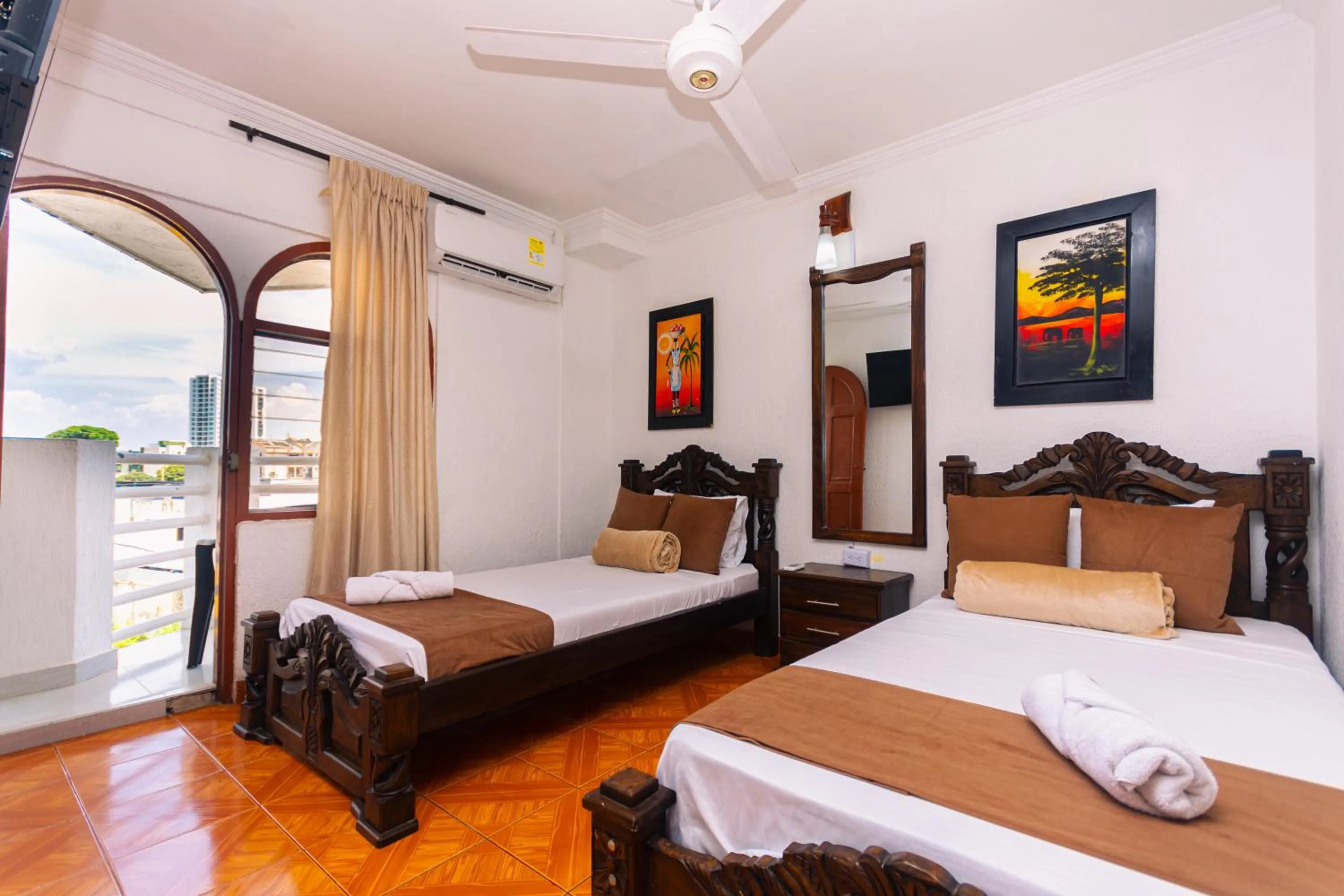 Bedroom, Bed in Hotel Med Cartagena