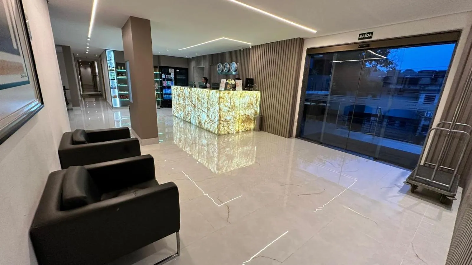 Lobby or reception in Hotel Arujá