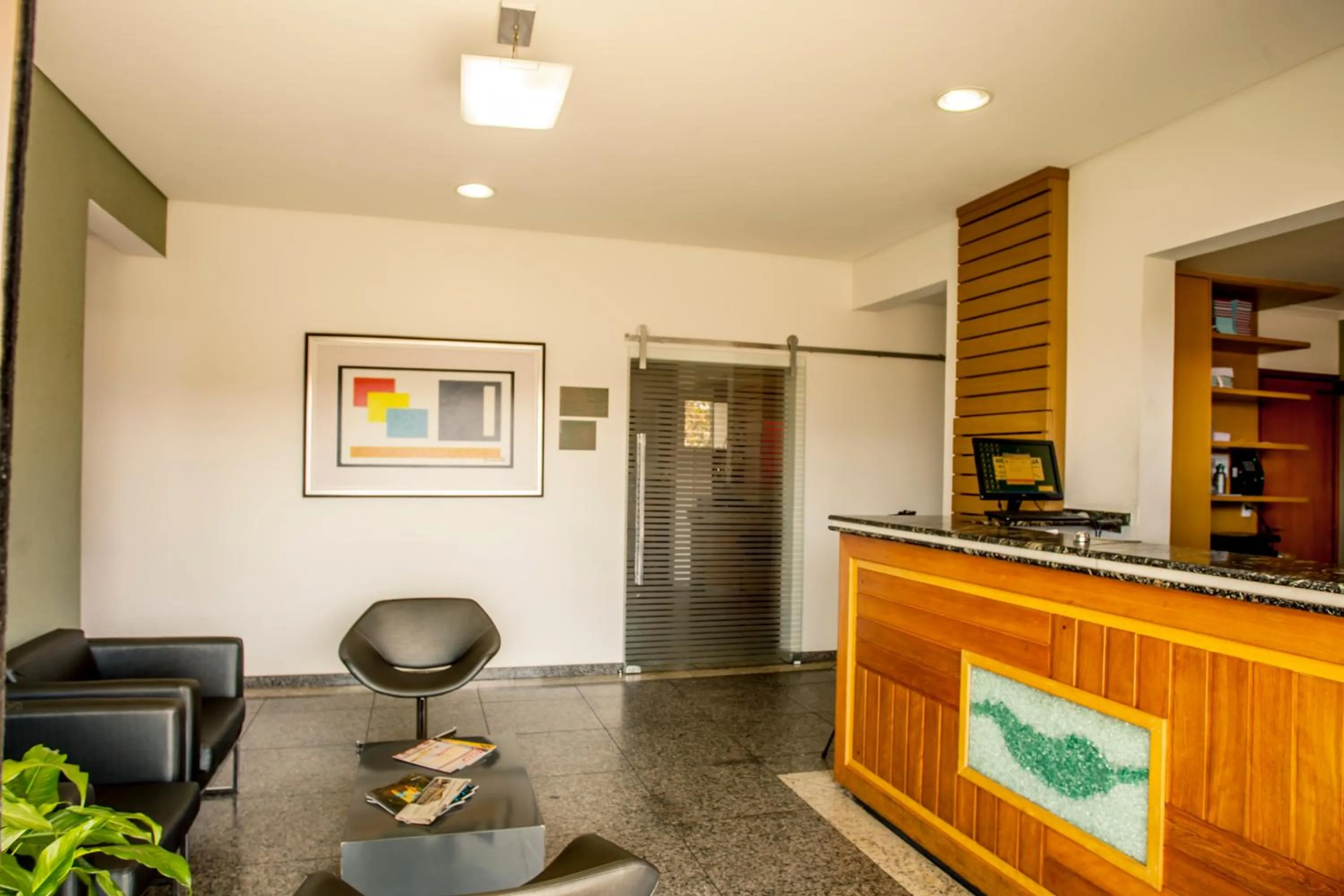 Lobby or reception in Hotel Arujá