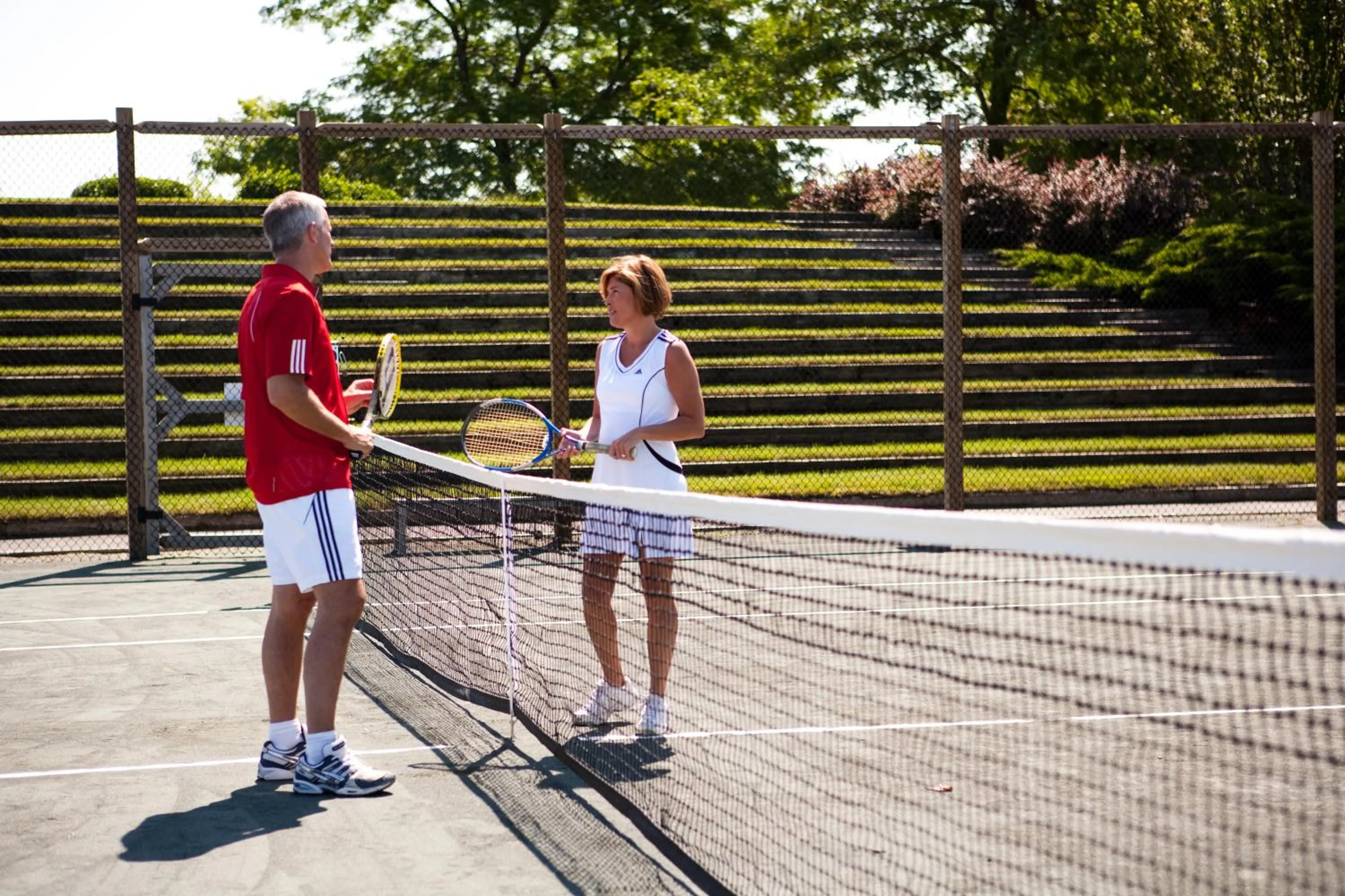 Tennis court in The Mansion at Ocean Edge Resort & Golf Club