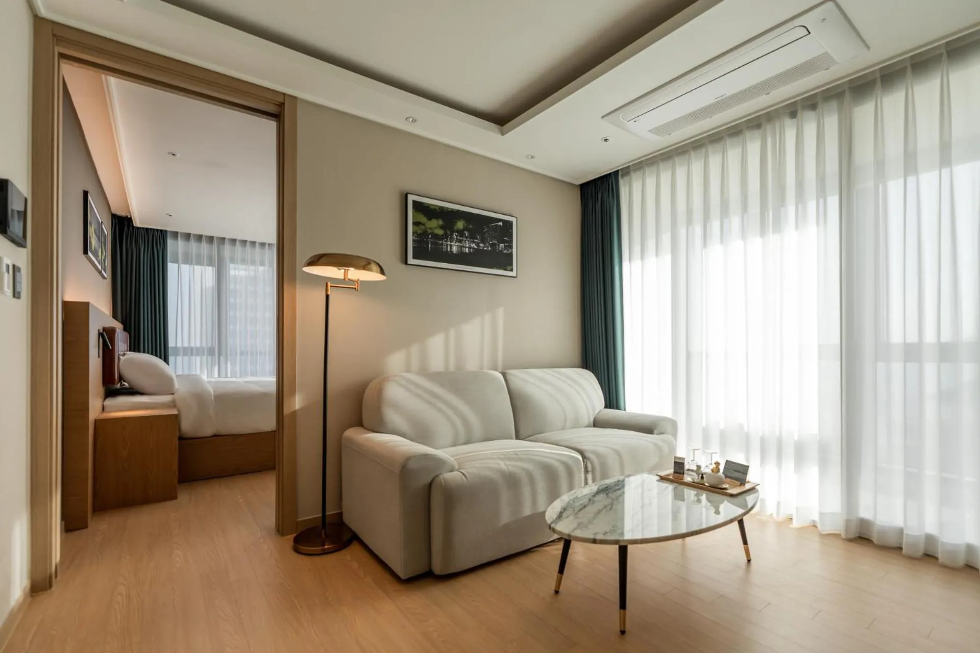 Bed in D OV Haeundae Hotel