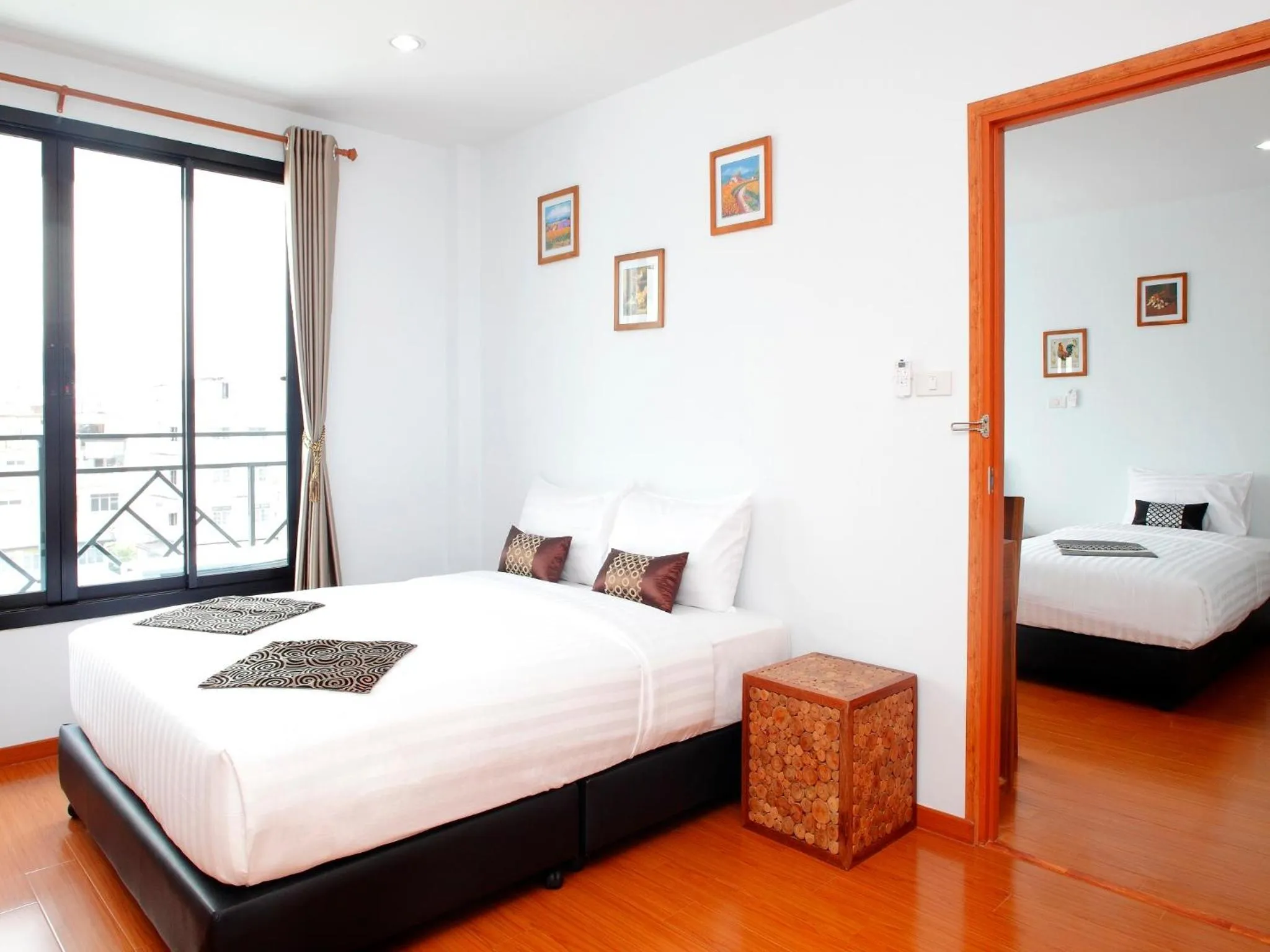 Bedroom, Bed in Double DD House at MRT Sutthisarn