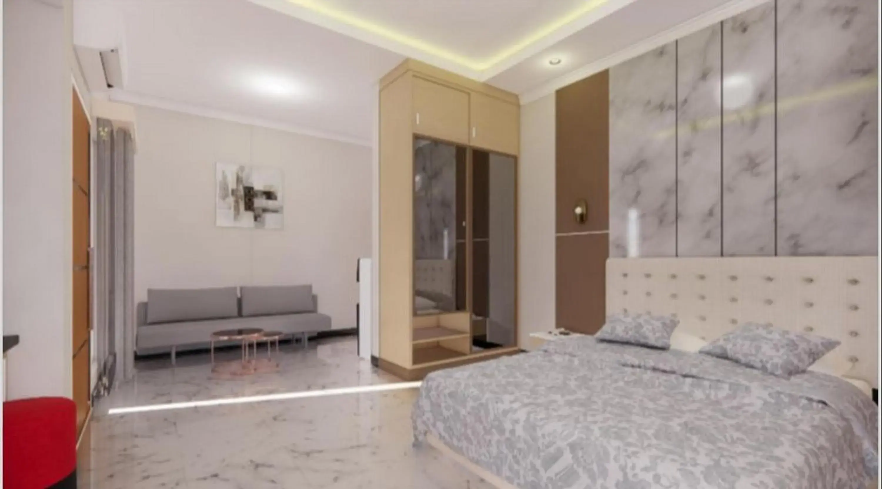 Bed in Sumarsi Homestay Mitra RedDoorz Bed in Sumarsi Homestay Mitra RedDoorz