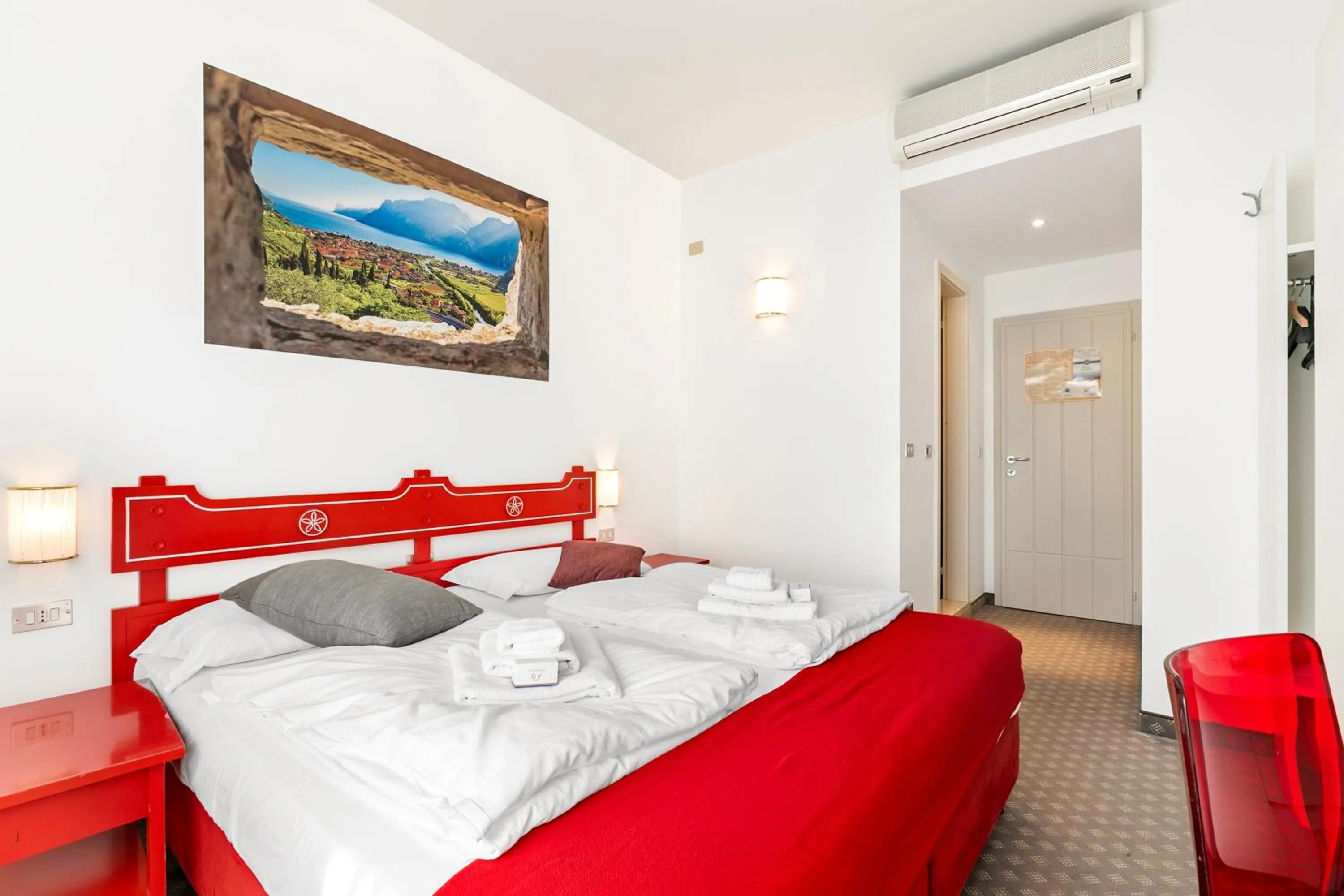 Bedroom, Bed in Bike & Wind Hotel Villa Maria