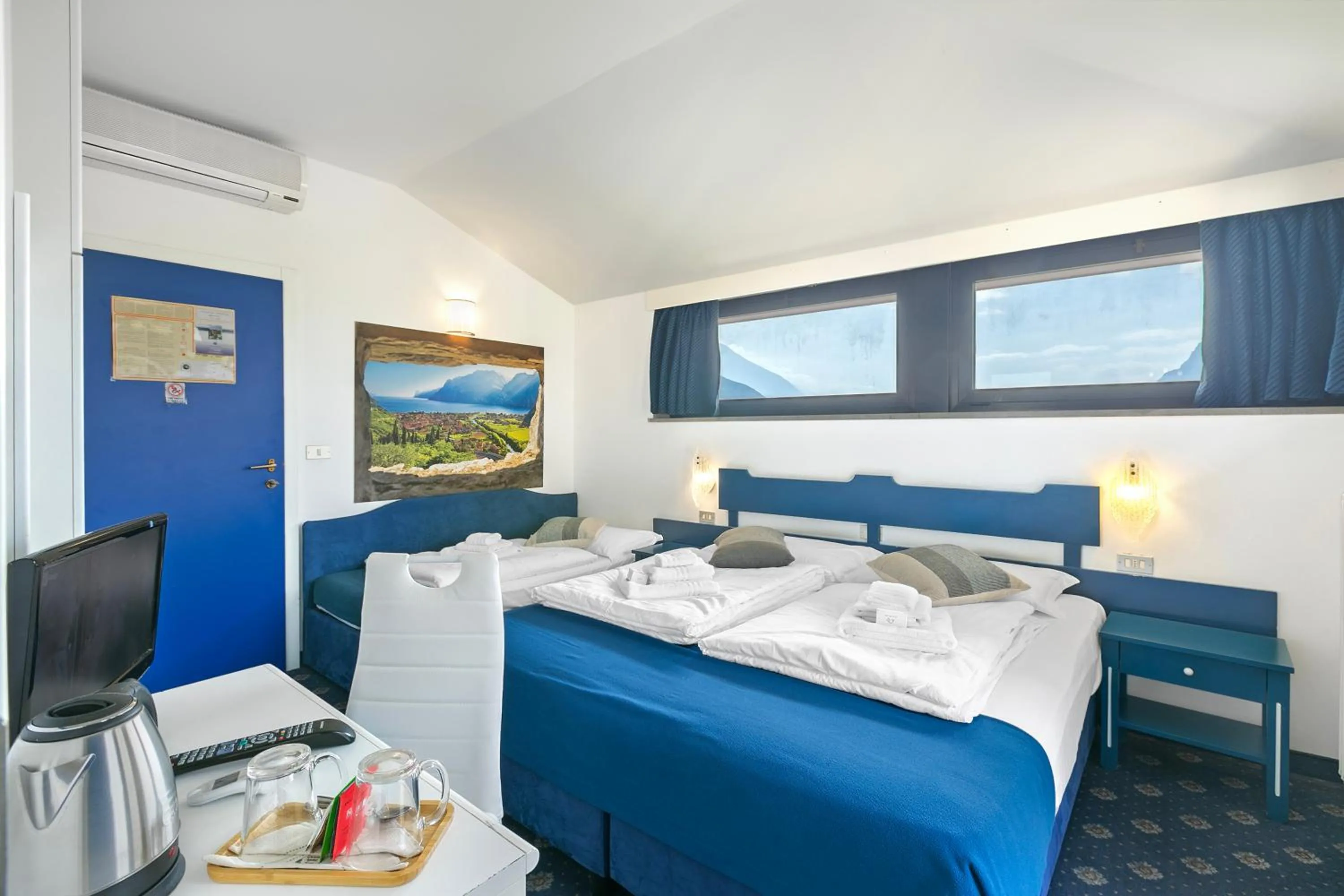 Bedroom, Bed in Bike & Wind Hotel Villa Maria