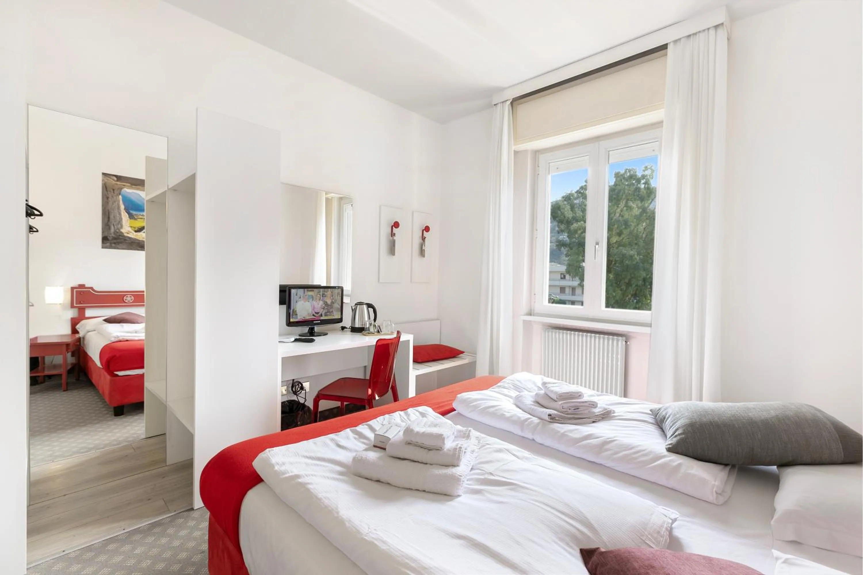 Bedroom, Bed in Bike & Wind Hotel Villa Maria