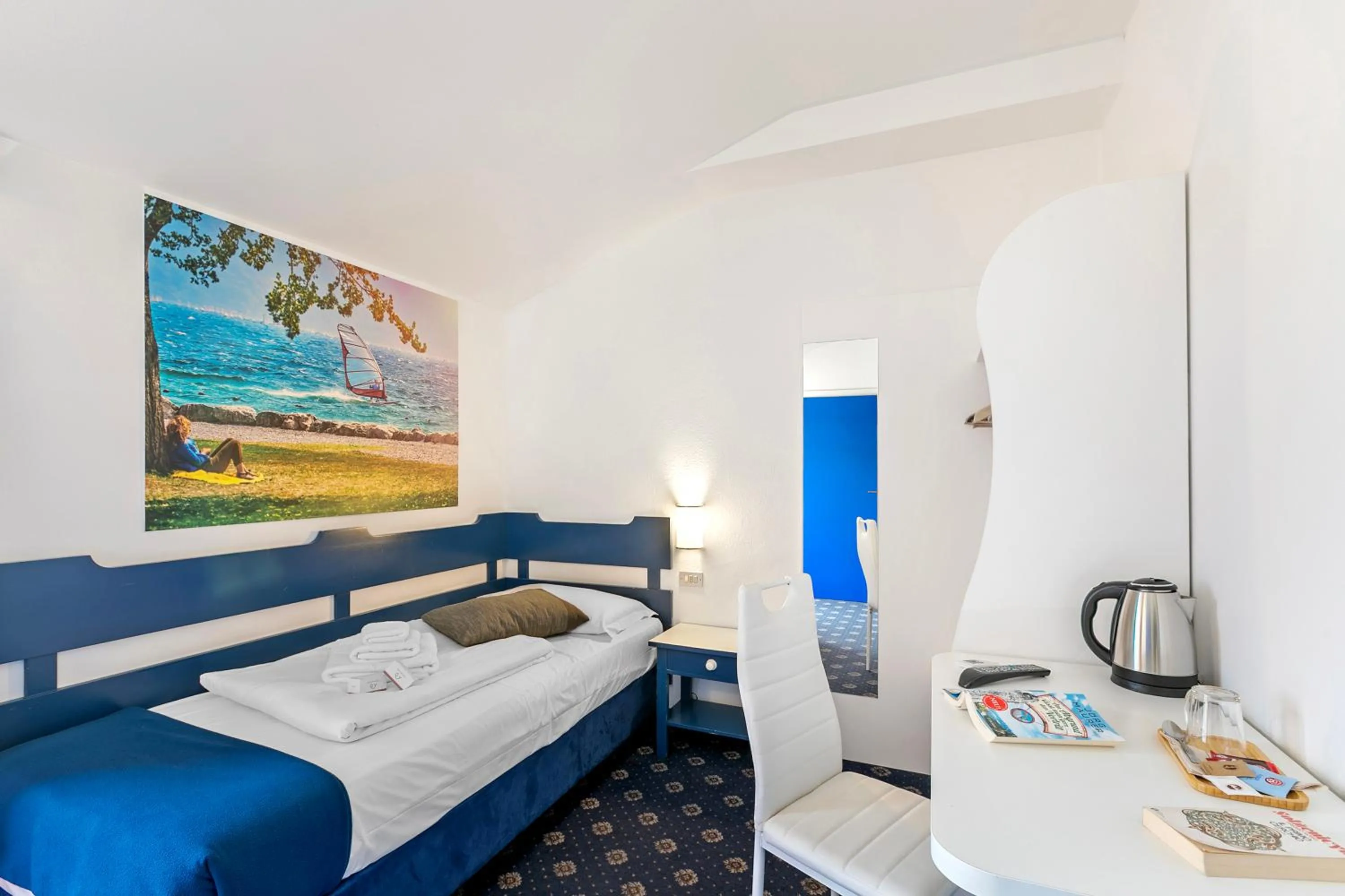 Bedroom, Bed in Bike & Wind Hotel Villa Maria