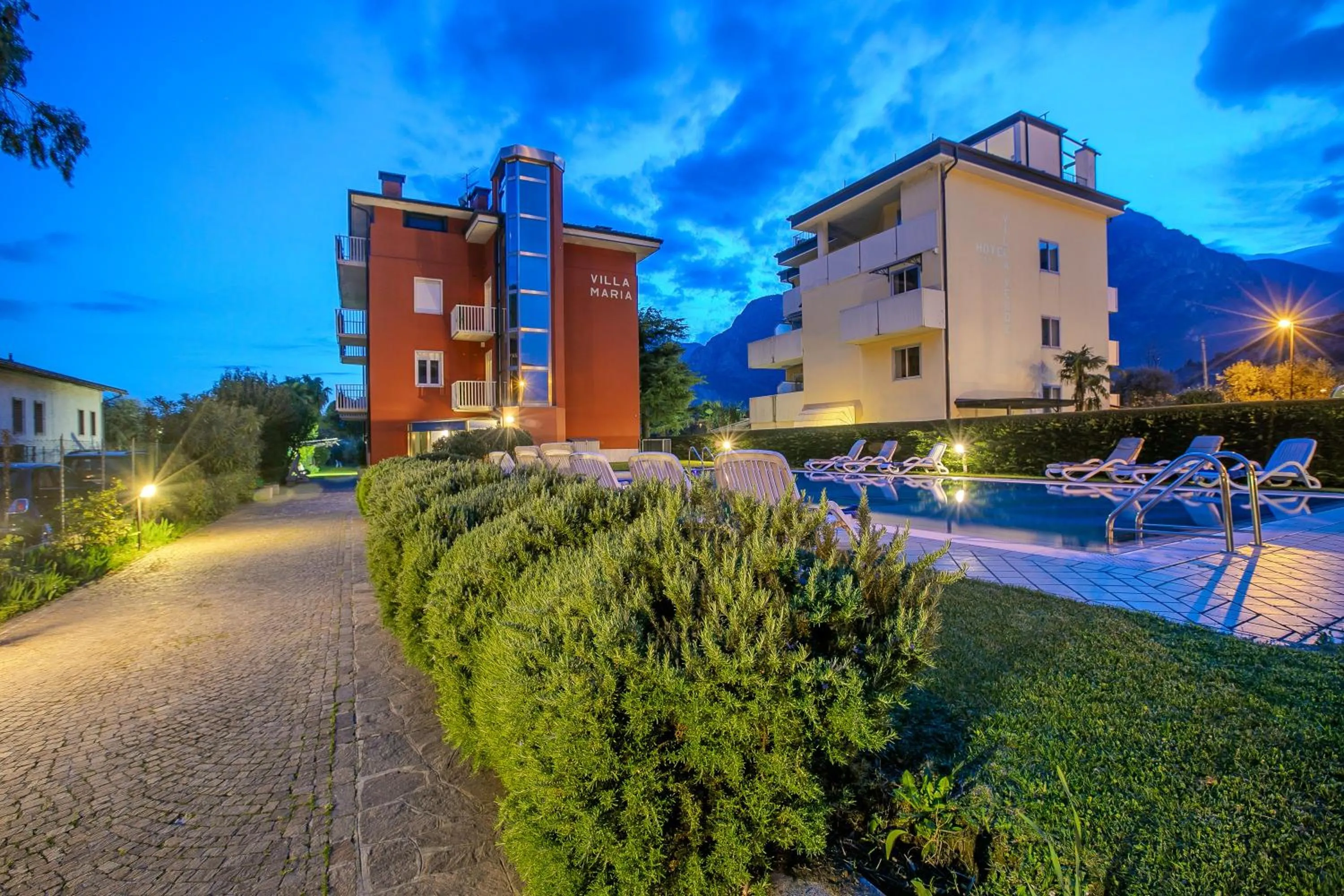 Property building in Bike & Wind Hotel Villa Maria
