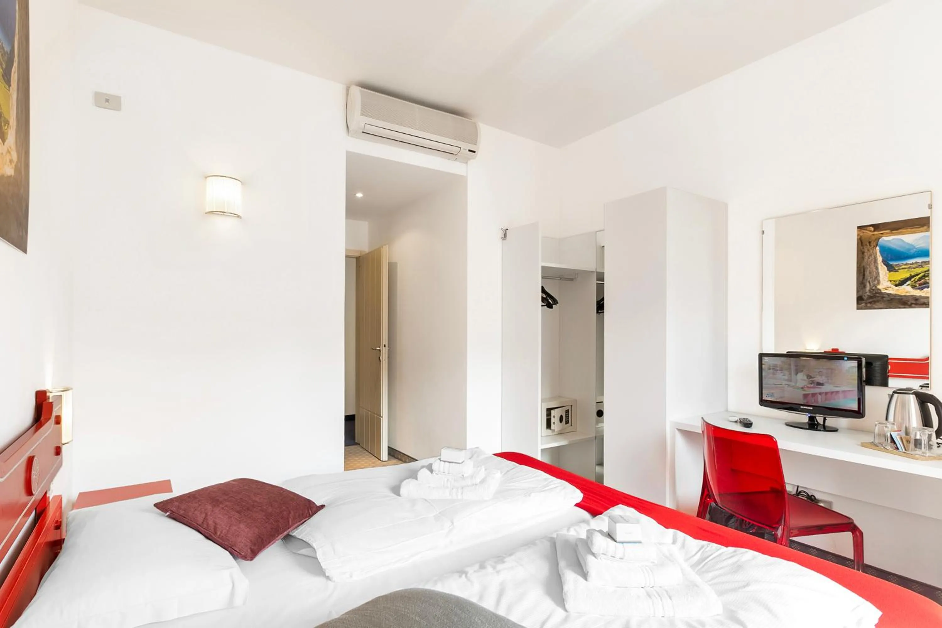 Bedroom, Bed in Bike & Wind Hotel Villa Maria