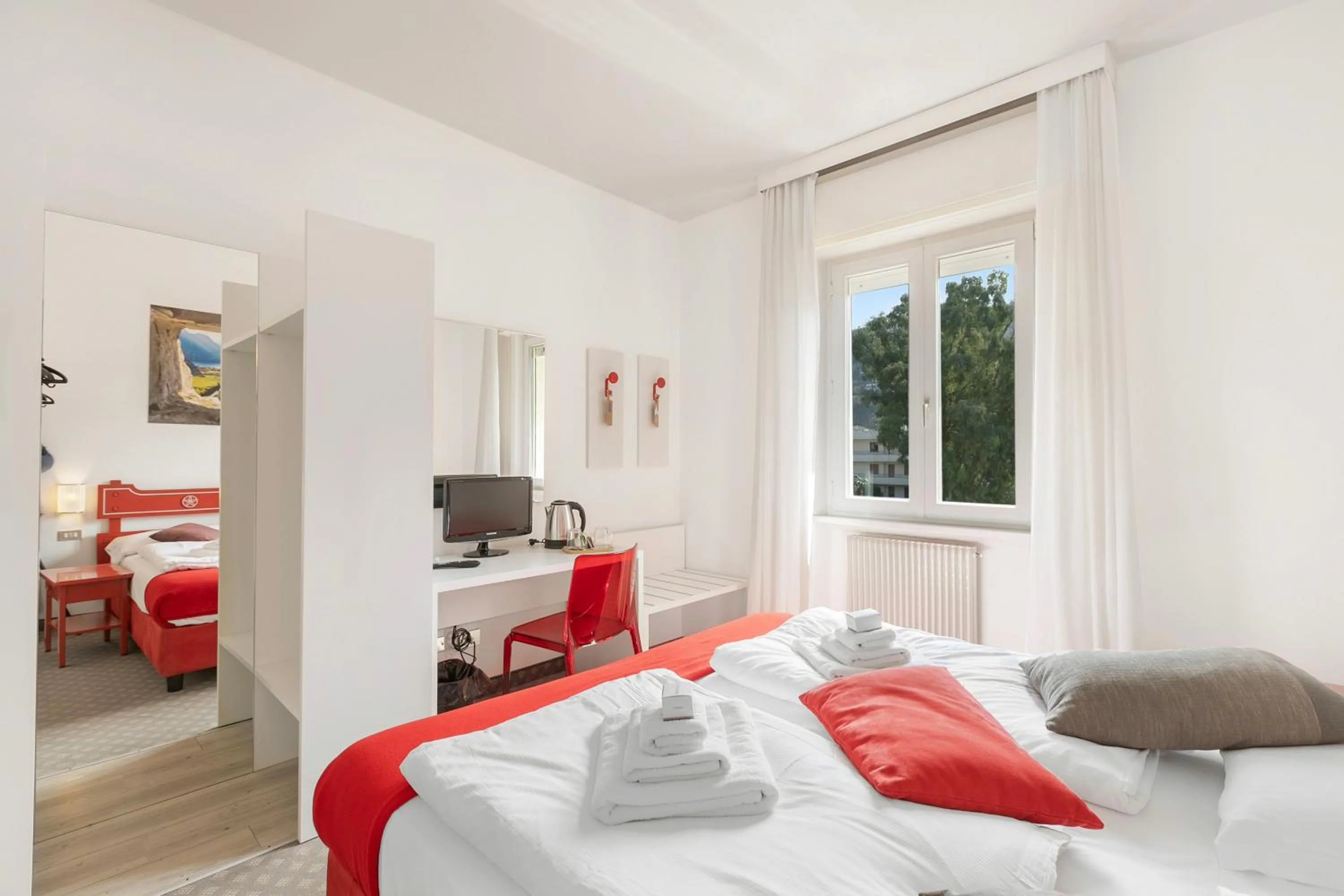 Bedroom, Bed in Bike & Wind Hotel Villa Maria