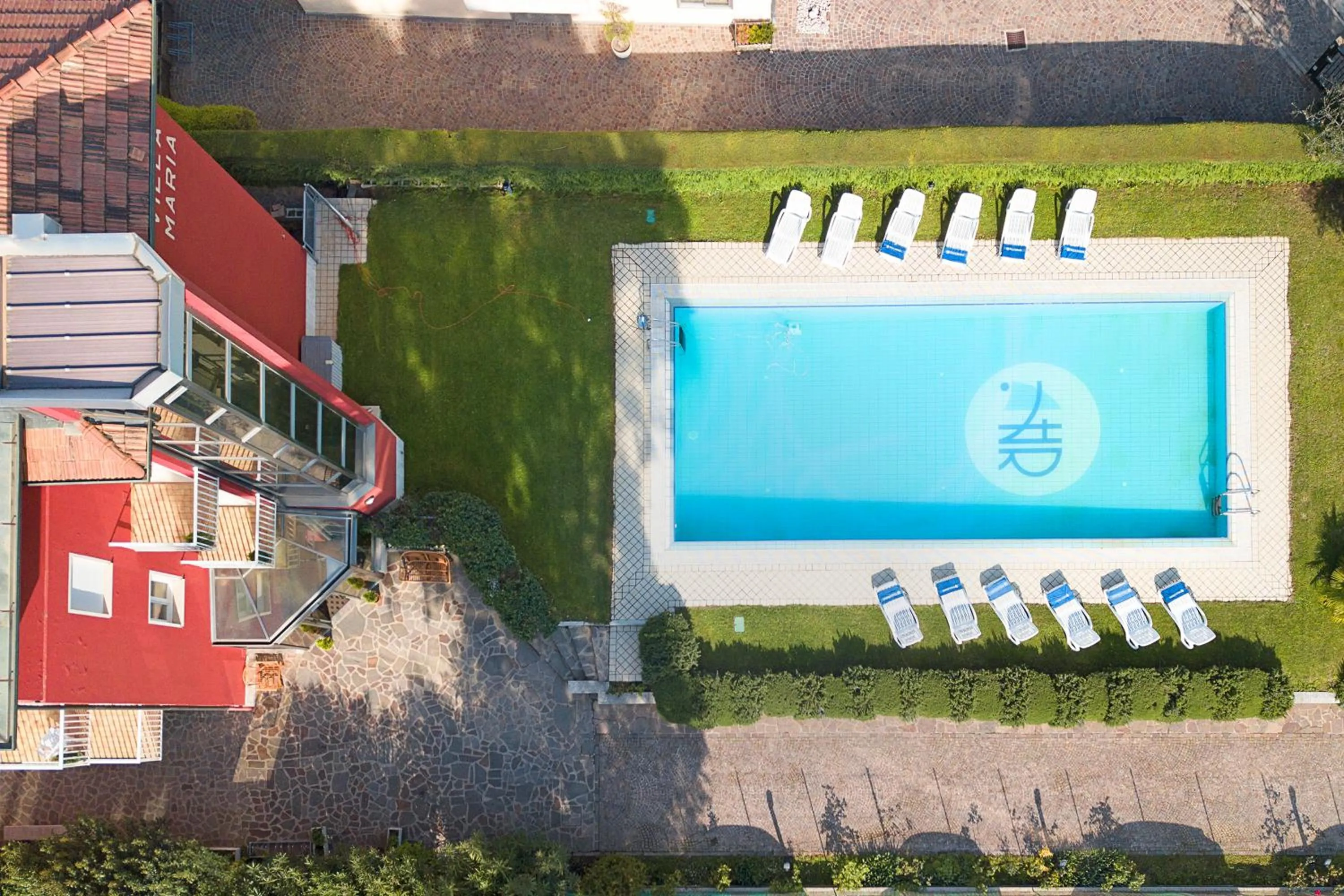 Pool view in Bike & Wind Hotel Villa Maria