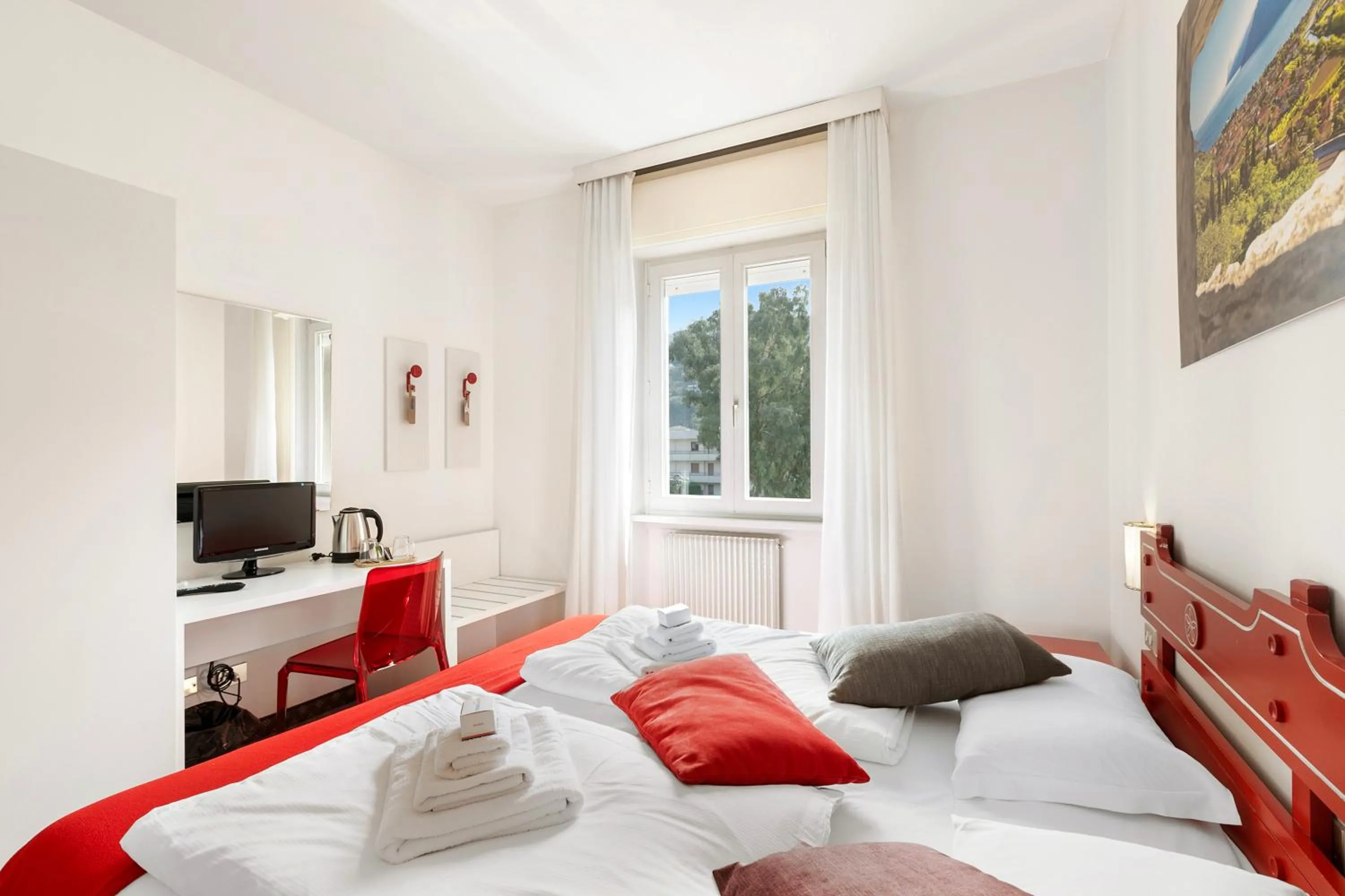 Bedroom, Bed in Bike & Wind Hotel Villa Maria
