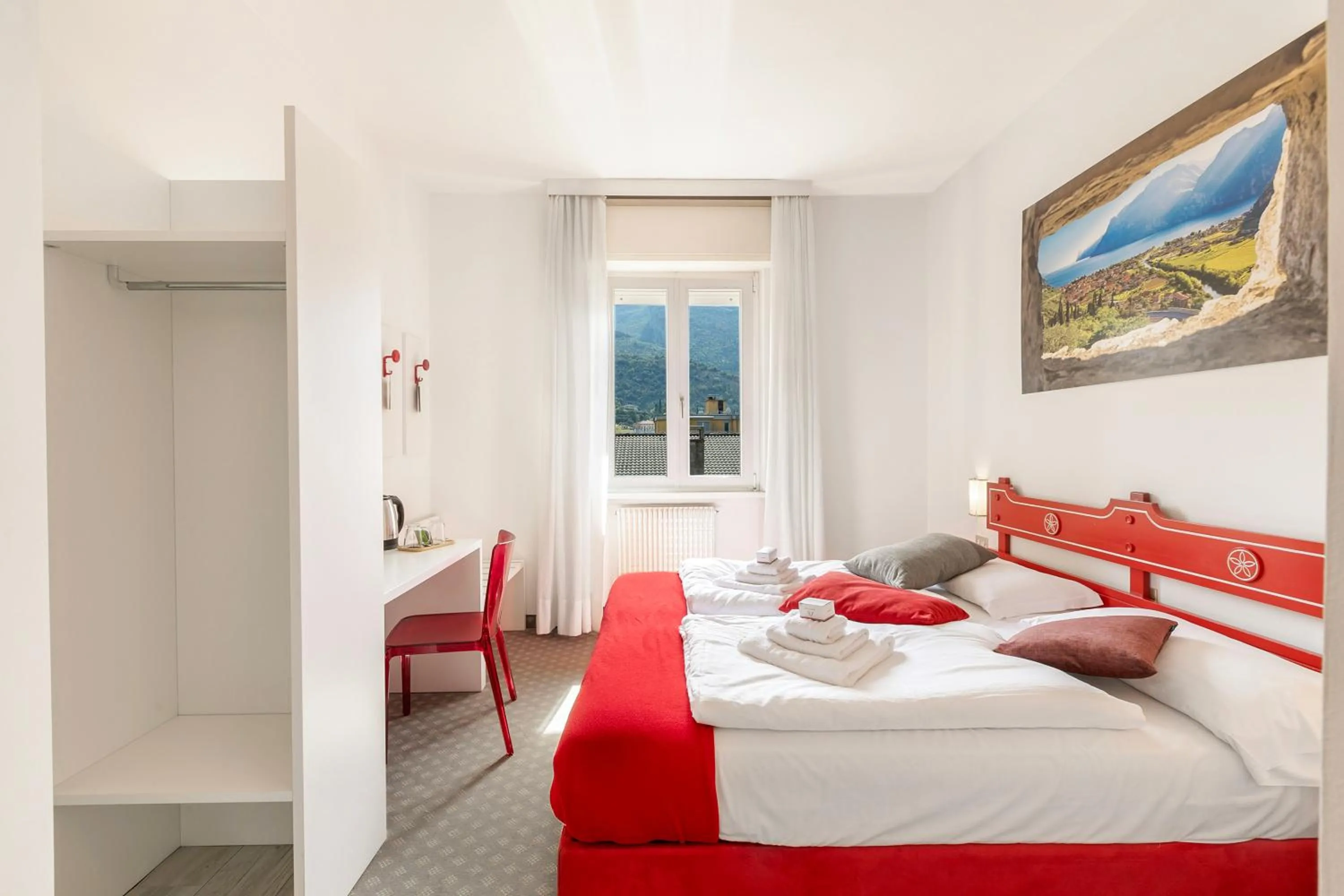 Bedroom, Bed in Bike & Wind Hotel Villa Maria