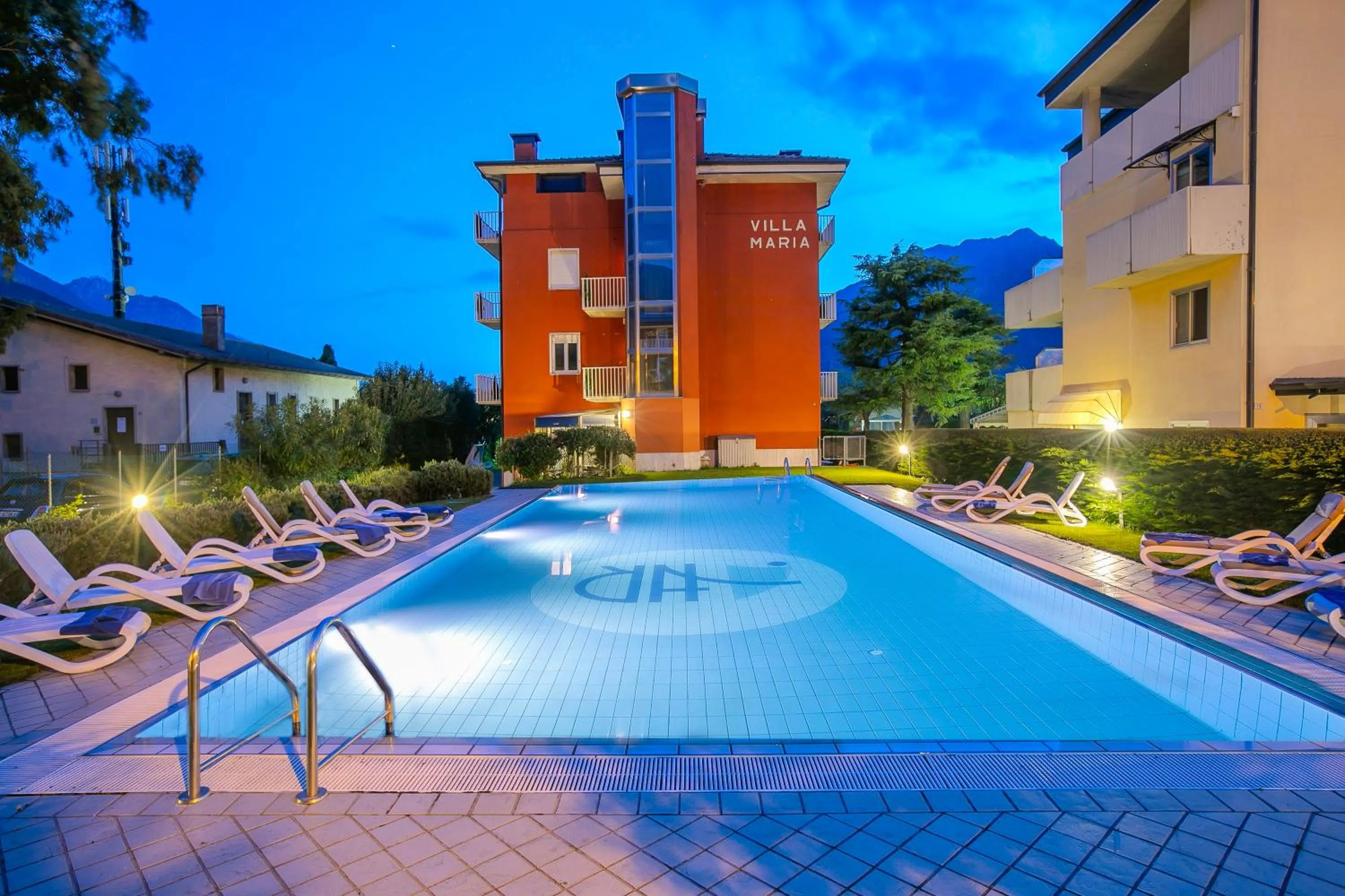 Property building in Bike & Wind Hotel Villa Maria