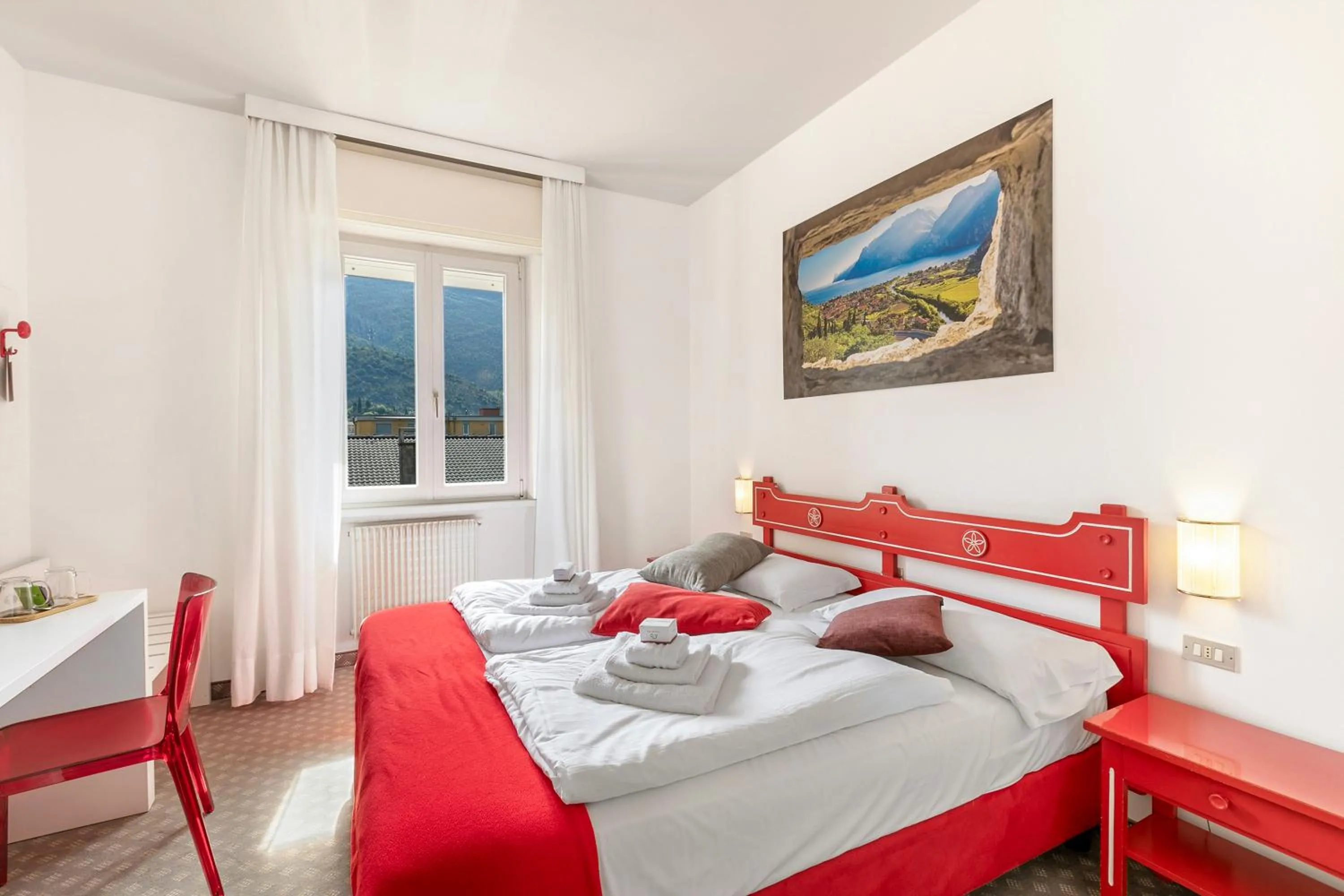 Bedroom, Bed in Bike & Wind Hotel Villa Maria