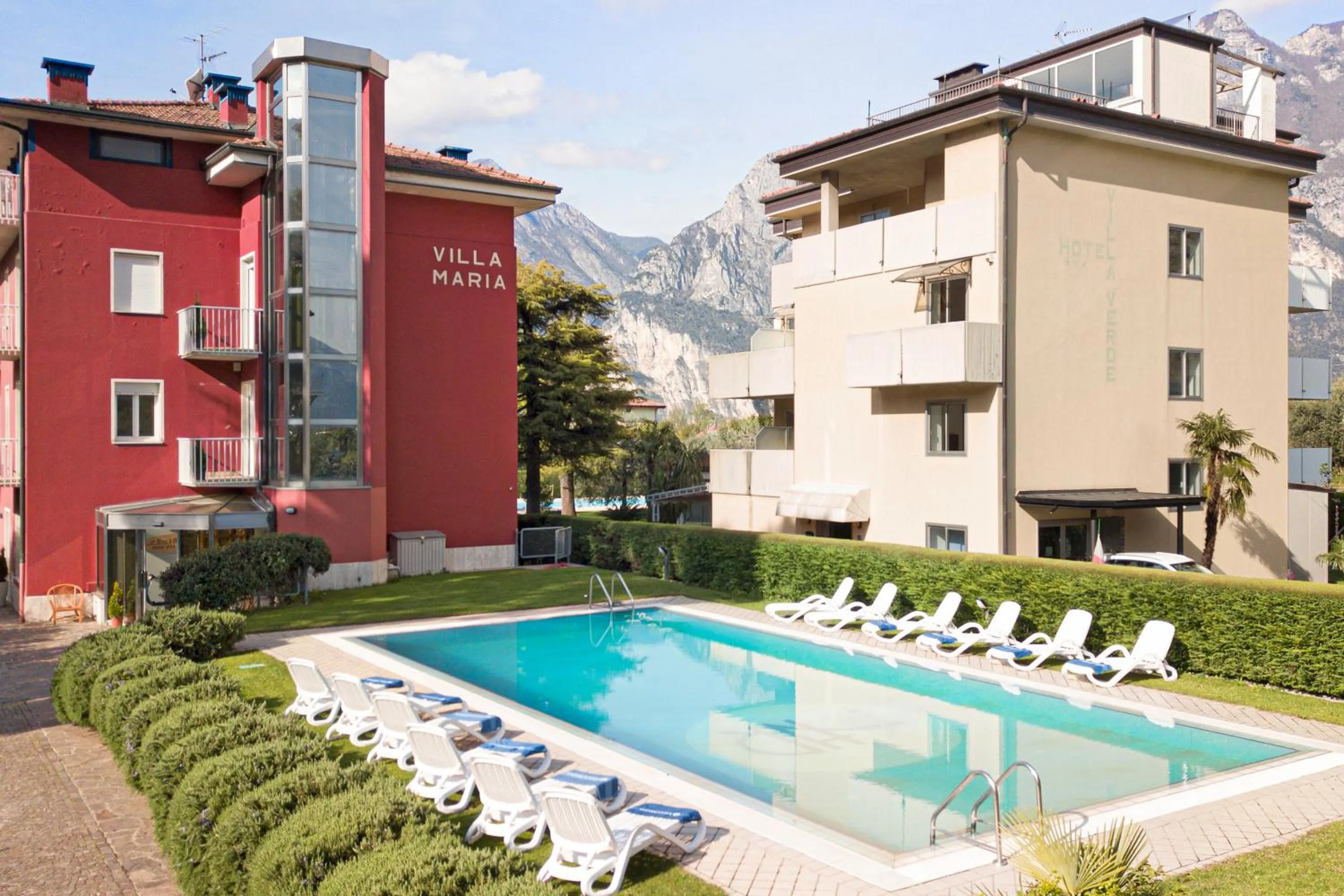Swimming pool in Bike & Wind Hotel Villa Maria