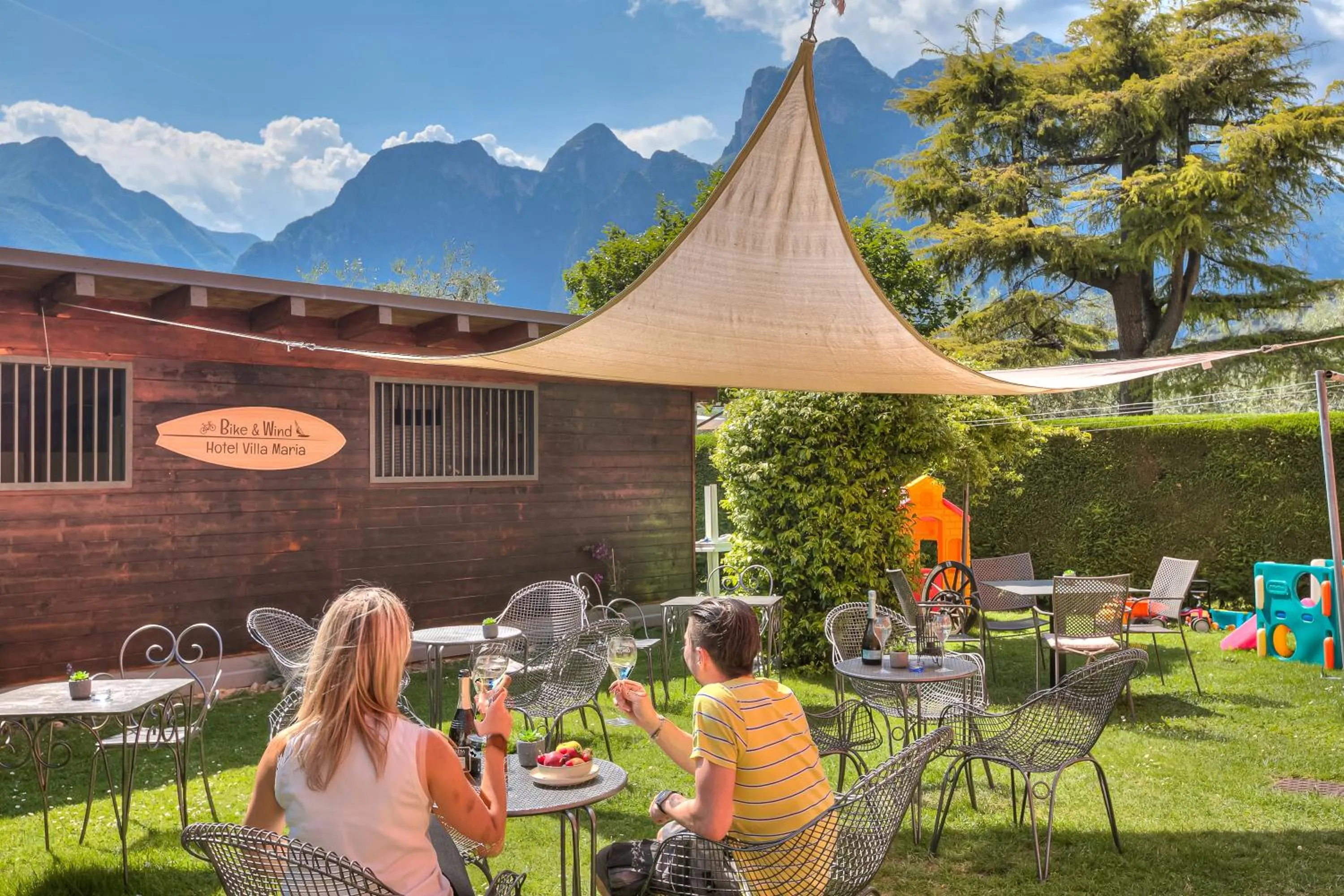 Garden in Bike & Wind Hotel Villa Maria