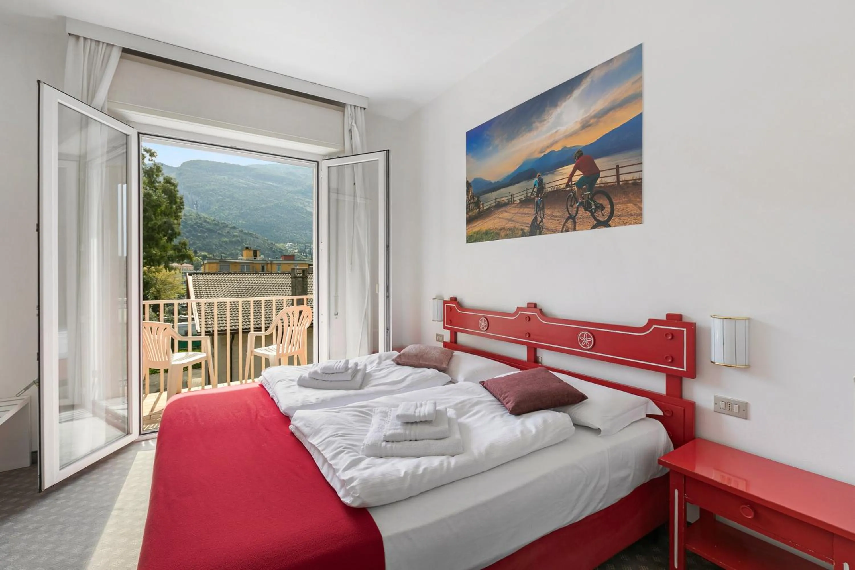 Bedroom, Bed in Bike & Wind Hotel Villa Maria