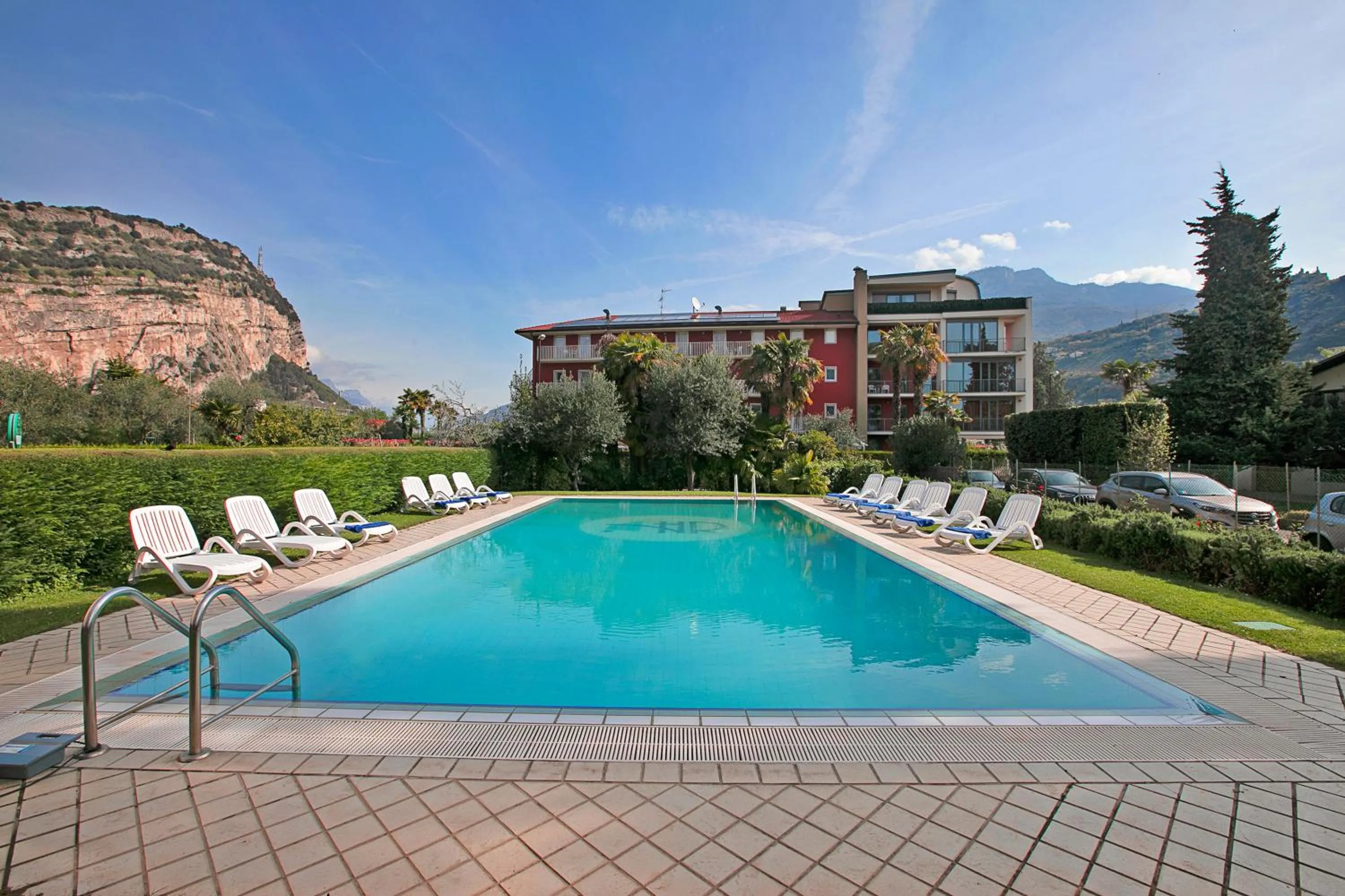 Pool view in Bike & Wind Hotel Villa Maria