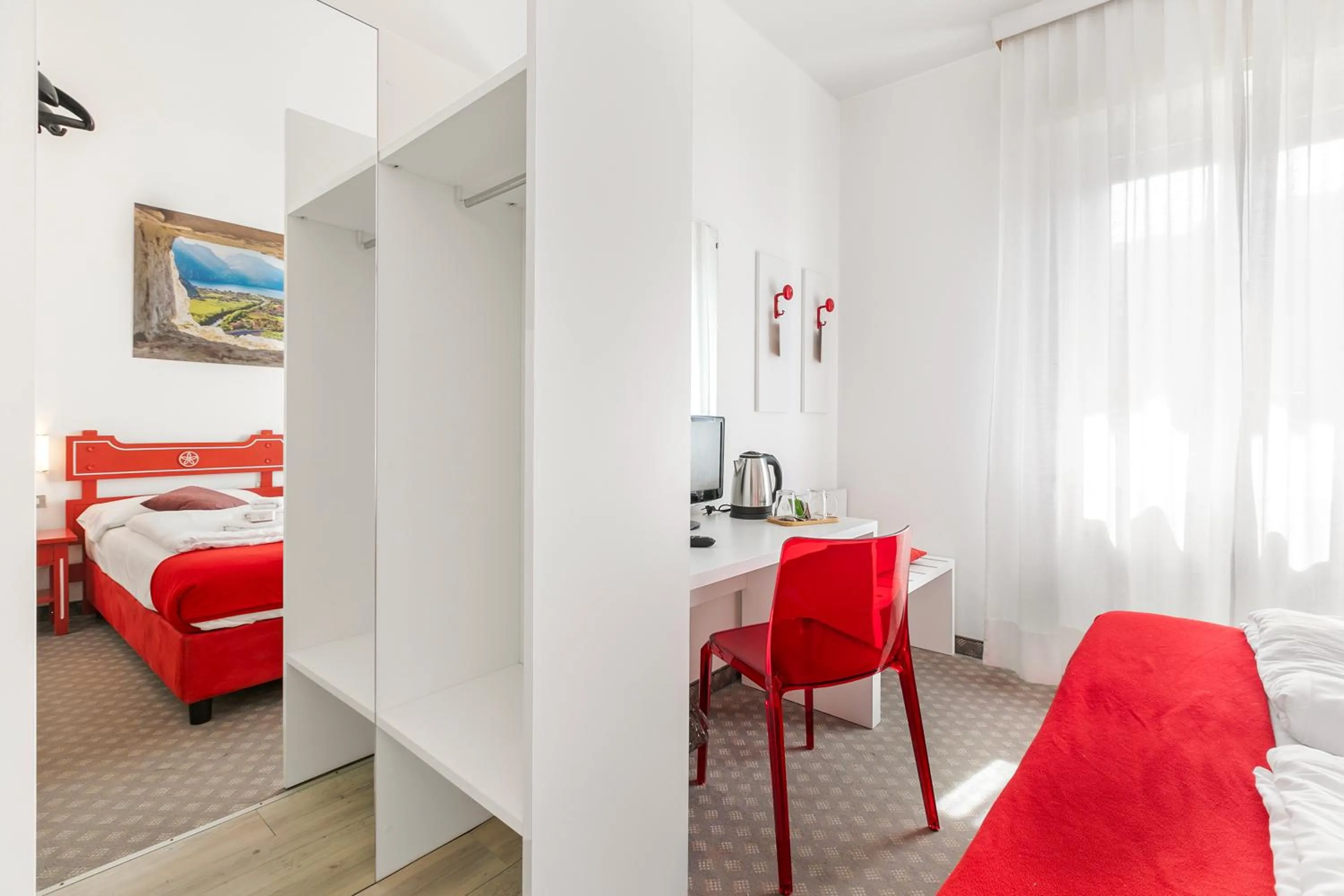 Bedroom, Bed in Bike & Wind Hotel Villa Maria