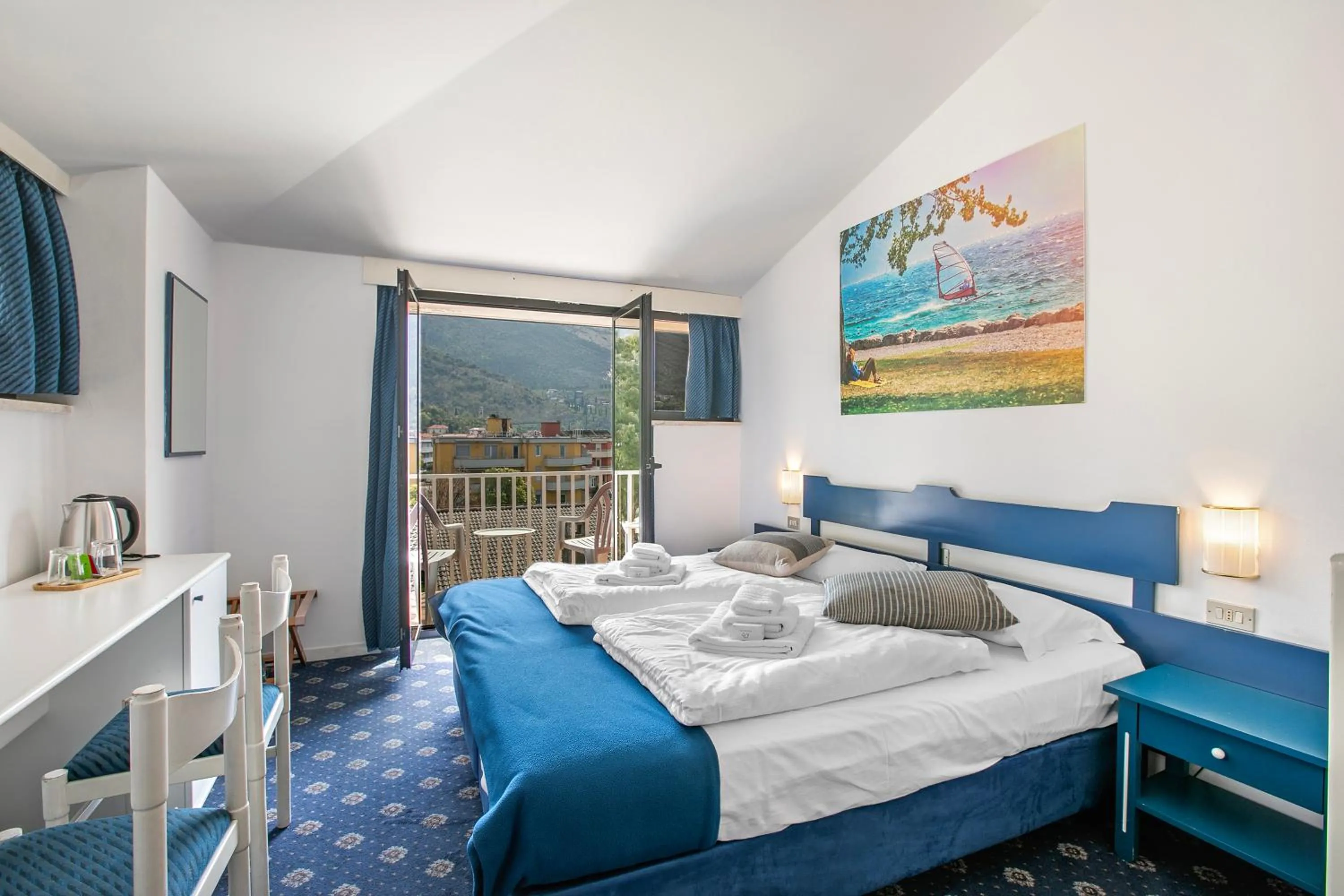 Bedroom, Bed in Bike & Wind Hotel Villa Maria
