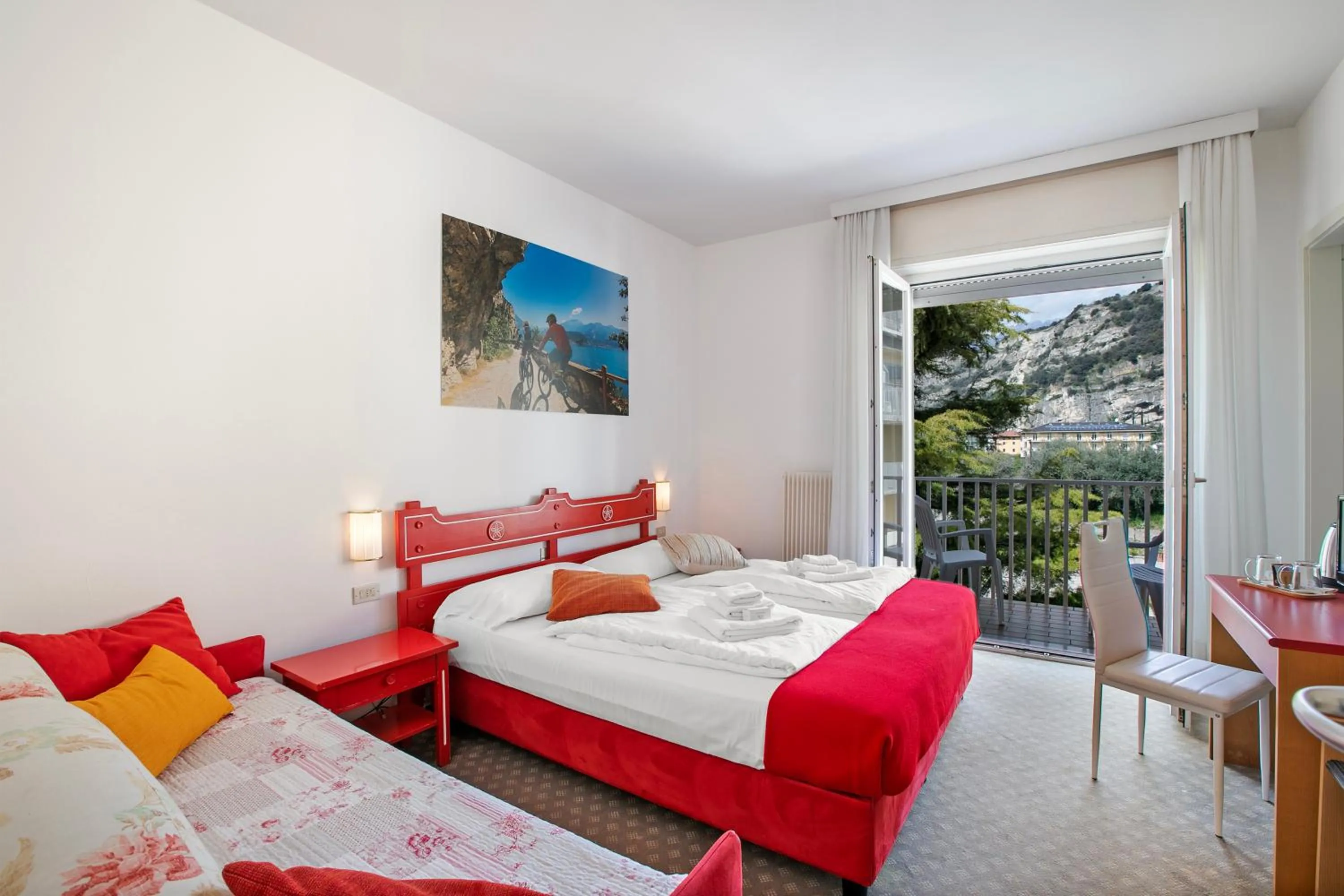 Bedroom, Bed in Bike & Wind Hotel Villa Maria