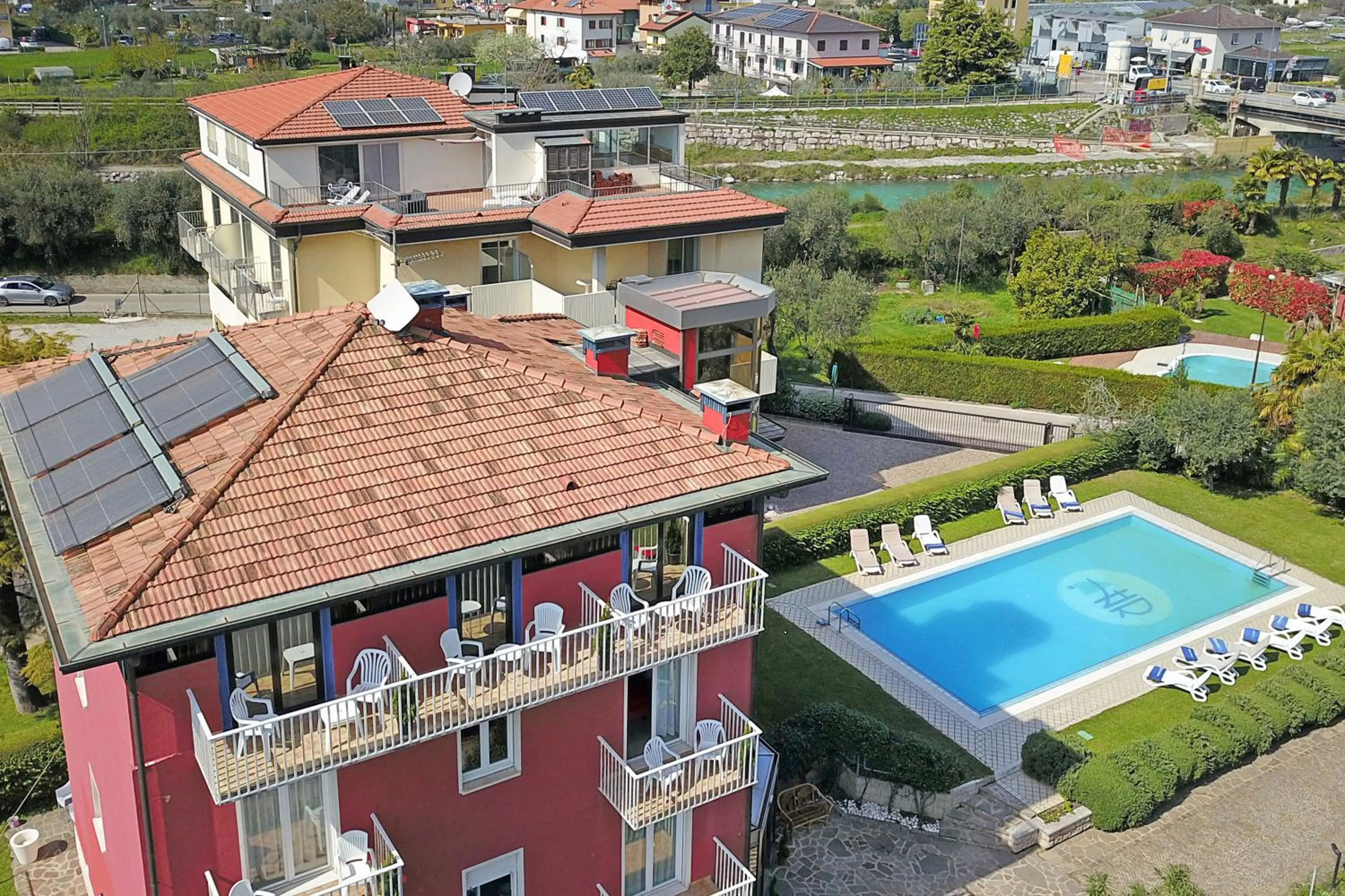 Property building in Bike & Wind Hotel Villa Maria