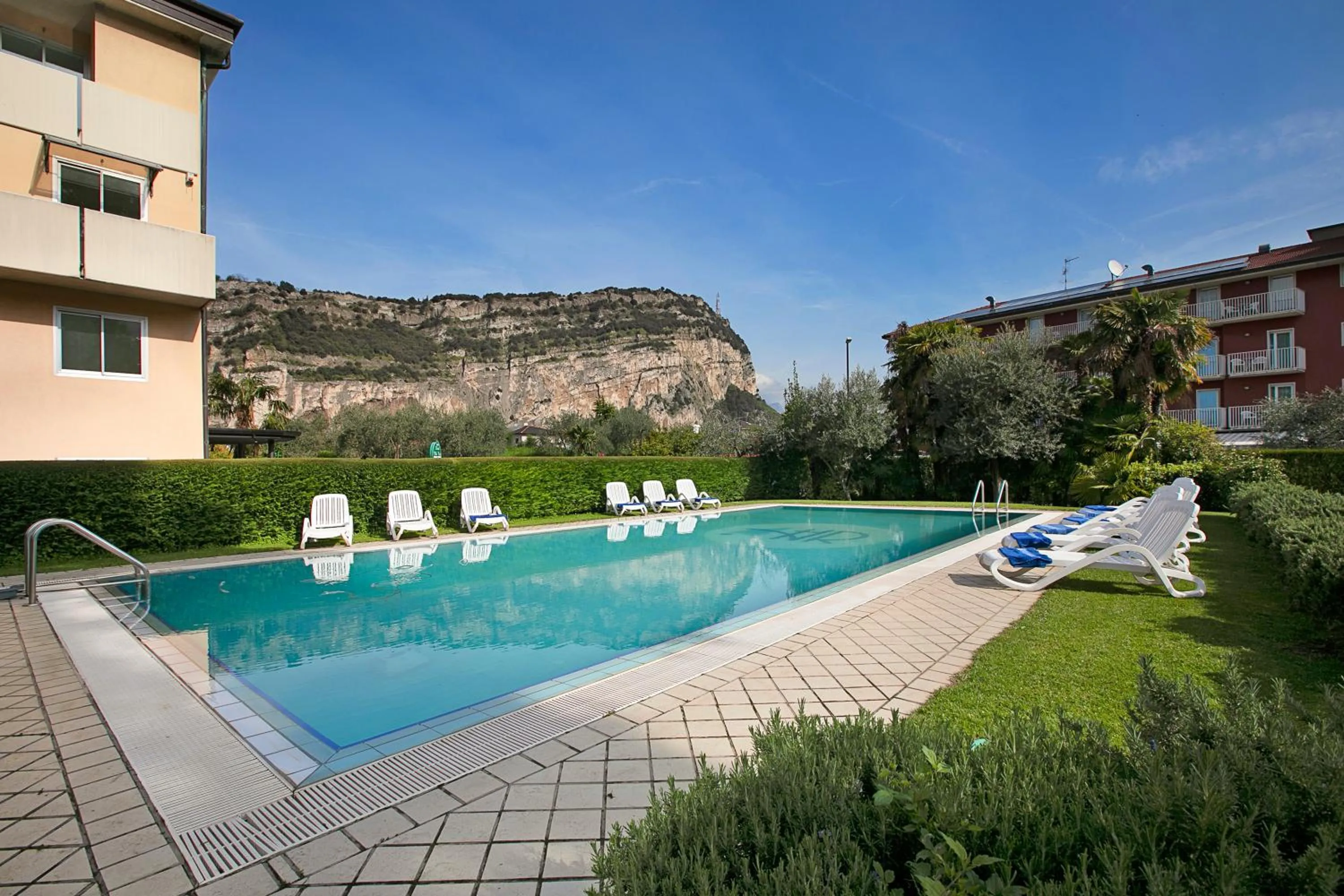 Pool view in Bike & Wind Hotel Villa Maria