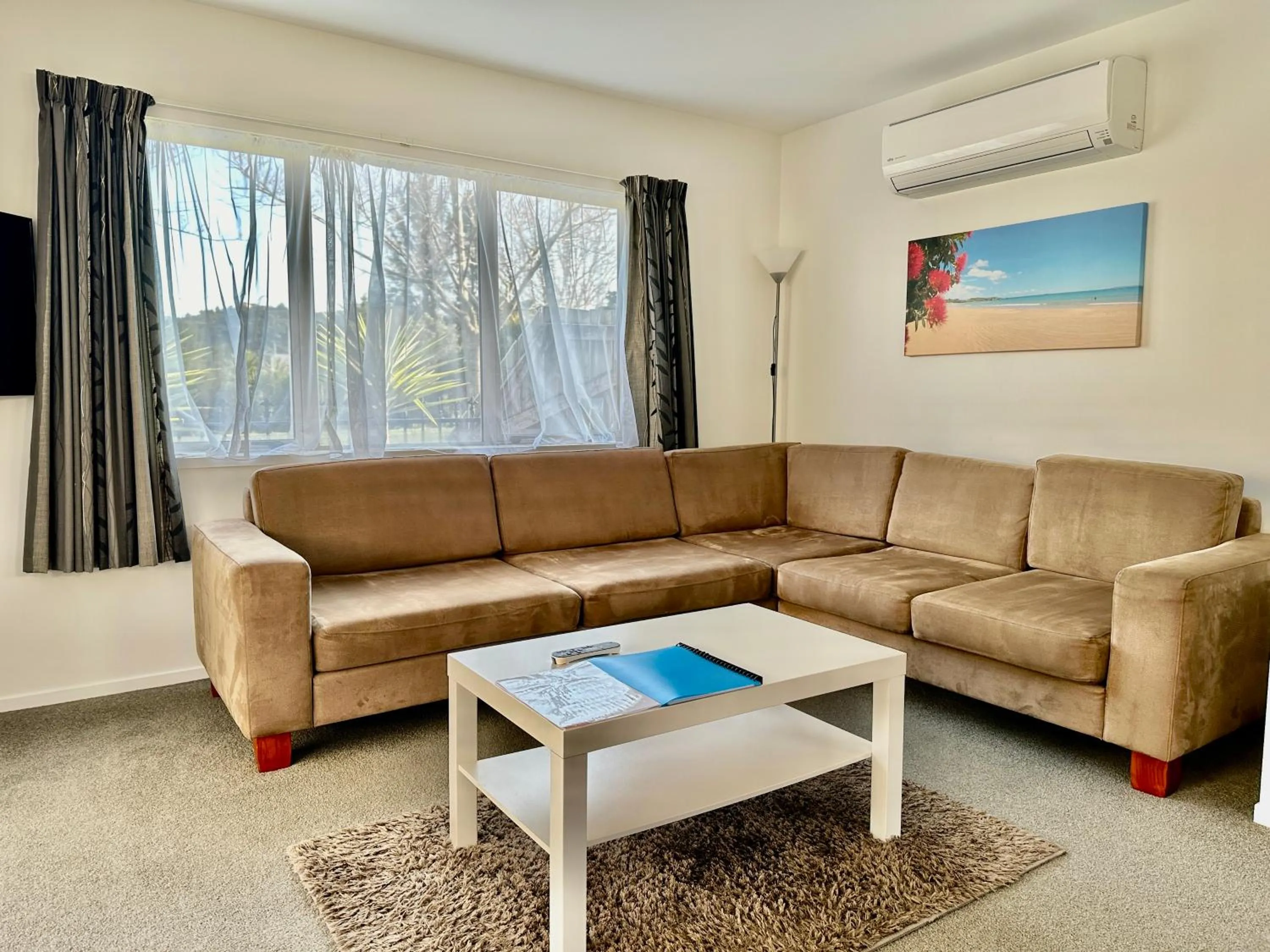 Living room in The Olive Motel