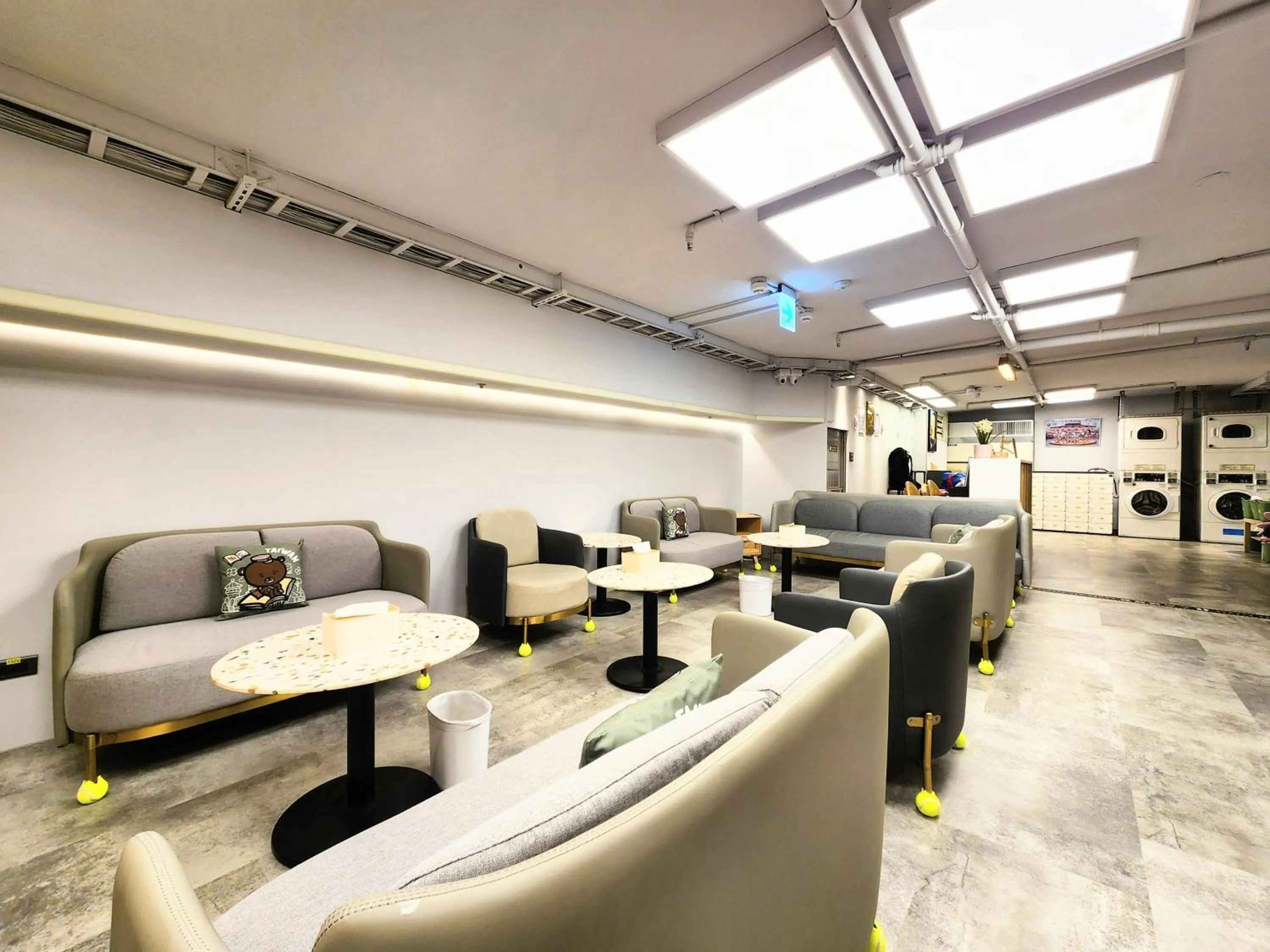 Living room in Just Live Hostel