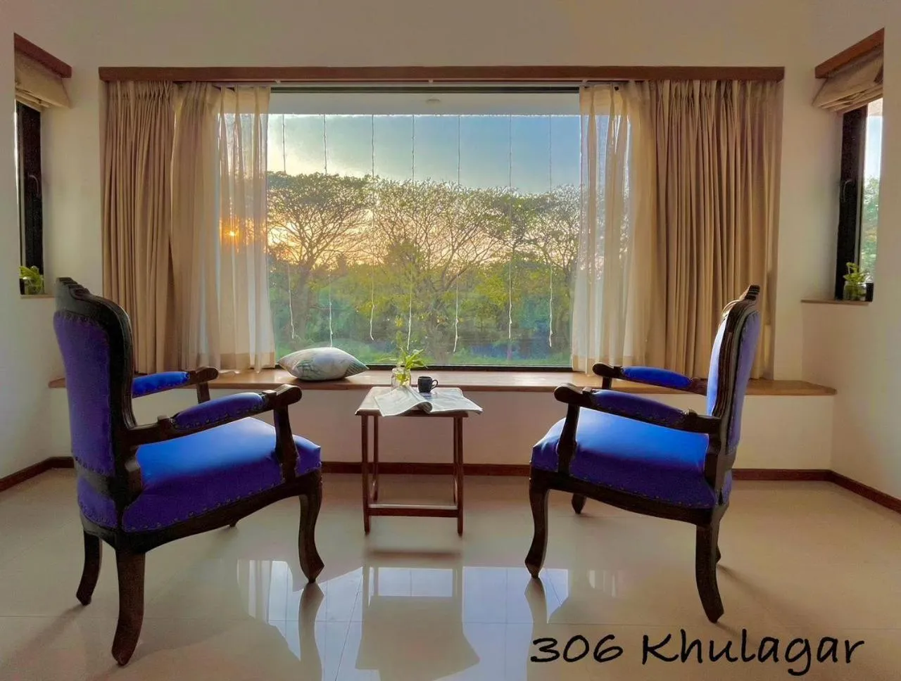 Living room in Beach Paradise Miramar Goa