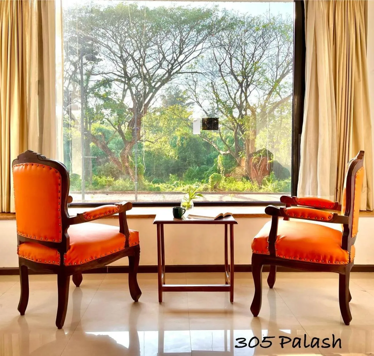 Seating area in Beach Paradise Miramar Goa